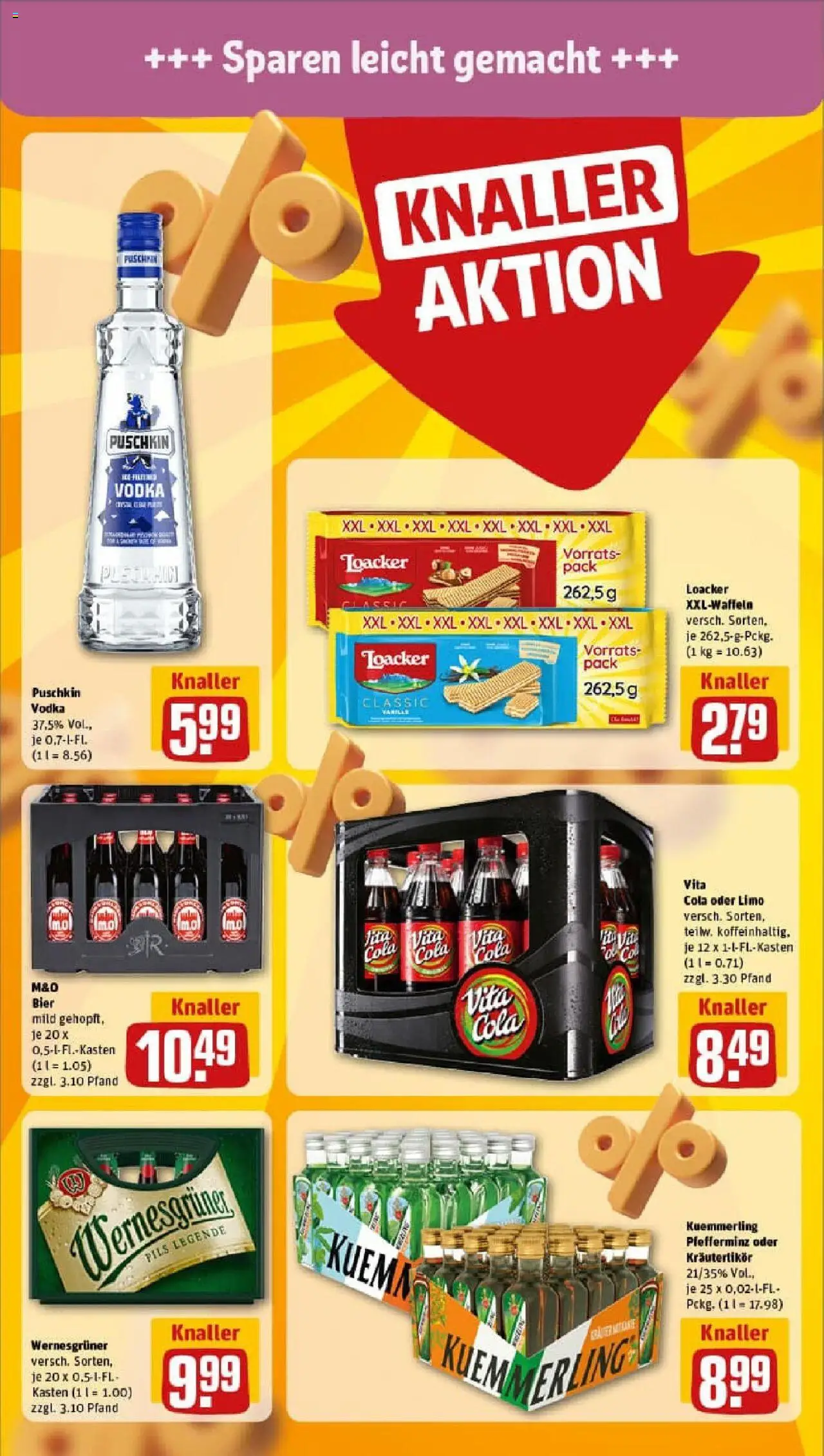 Rewe prospekt Greifswald	 – gültig ab 01.09.2025 | Seite: 18 | Produkte: Bier, Pils, Vita cola, Vodka