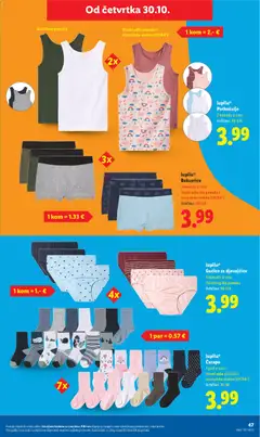 Bokserice, 3 komada u setu Visoki udio bio pamuka i elastansko vlakno (LYCRA®) Veličine: 98-128 - Pregled kataloga iz trgovine Lidl, vrijedi od 27.10.2025 | Stranica: 47