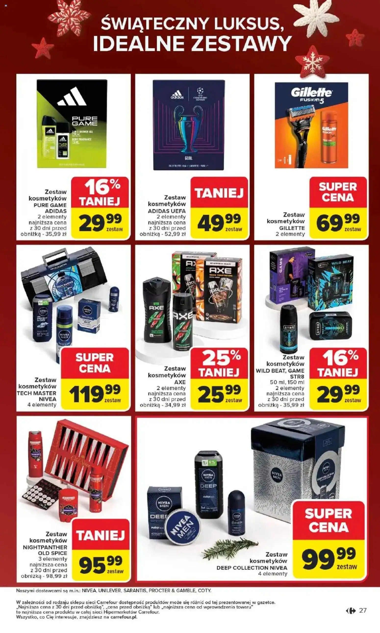 Carrefour Gazetka - Święta spełnionych marzeń od 10.11.2025 | Strona: 28 | Produkty: Gillette, Rower, Body, Old spice