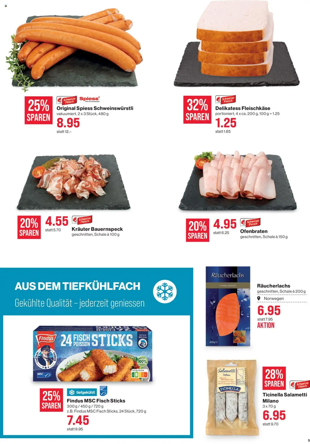 SPAR Aktionen – gültig ab 16.10.2025 | Seite: 5 | Produkte: Räucherlachs, Fisch