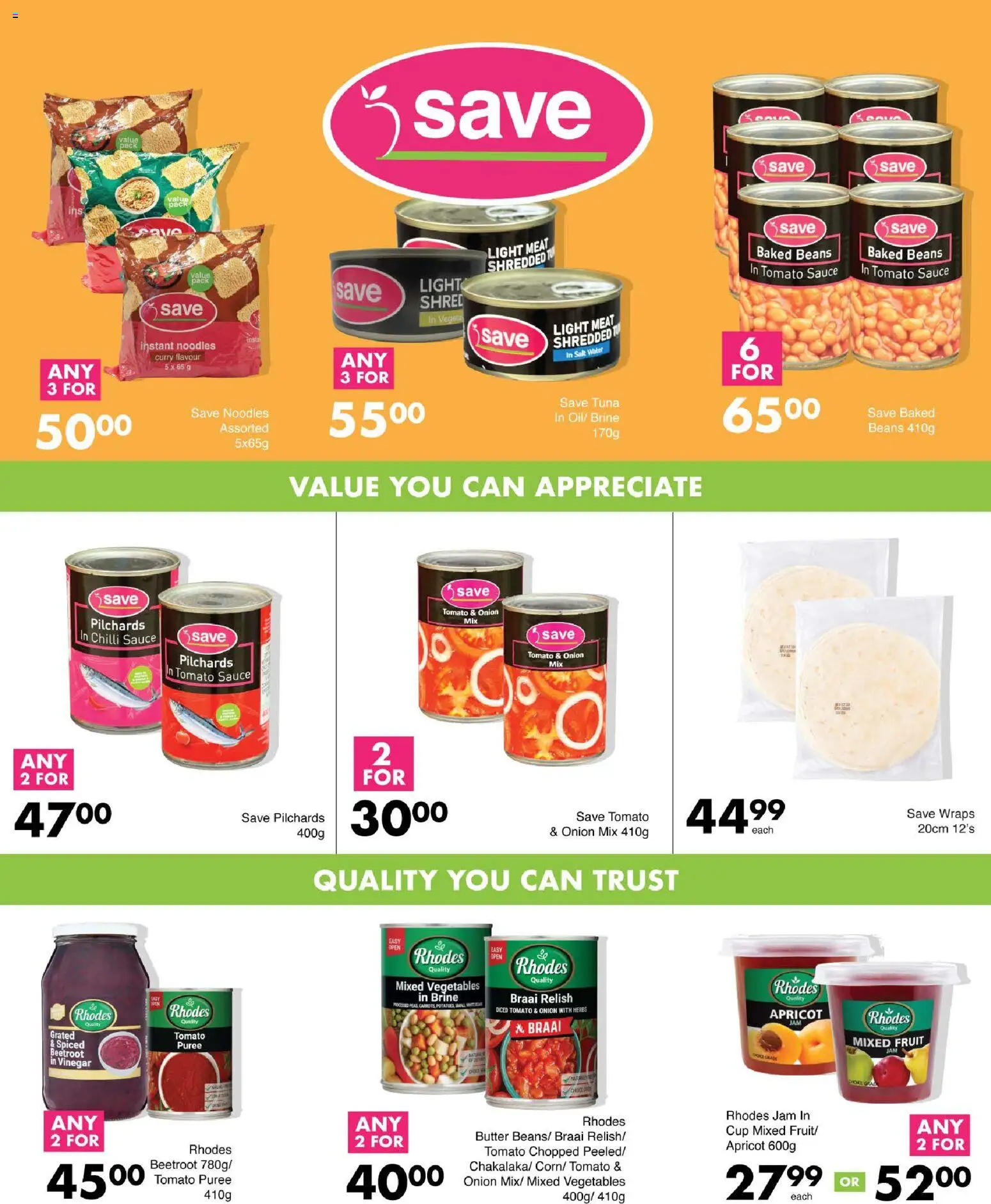 New Save catalogue – valid from 29.12.2025 | Page: 12 | Products: Beans, Vinegar, Vegetables, Sauce