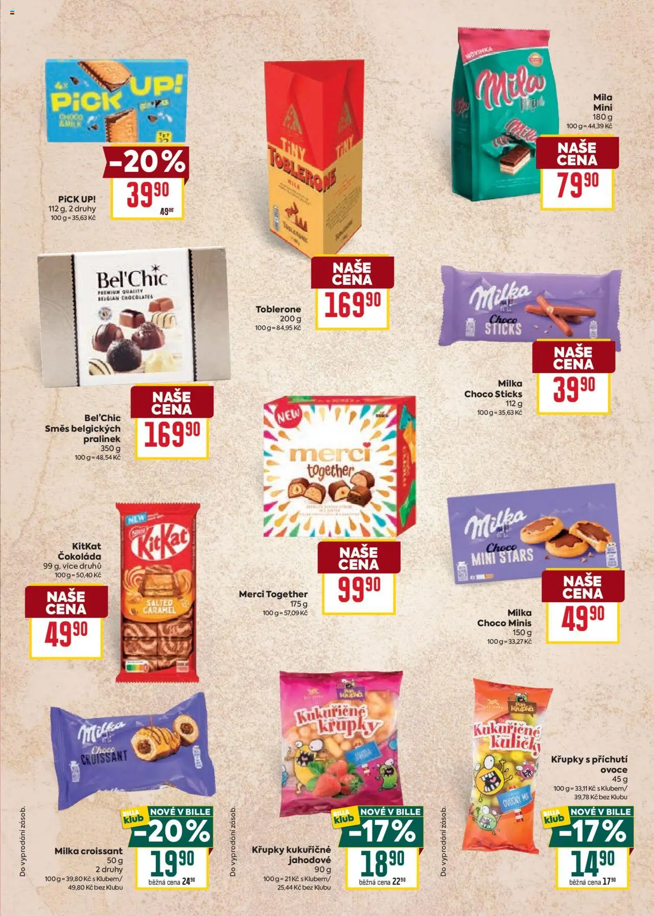 Billa katalog - Léto a grilování od 21.05.2025 | Strana: 19 | Produkty: Merci, Croissant, Křupky, Mila