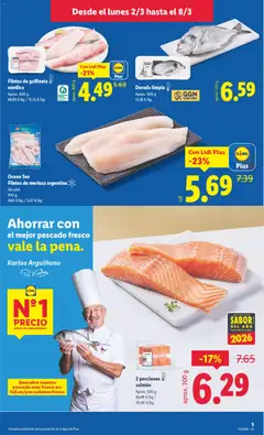 Vista previa Ocean Sea Filetes de merluza argentina, Filetes de merluza argentina sin piel, 970 g válido desde el 02.03.2026 | Página: 5 | Productos: Pescado, Filetes de merluza