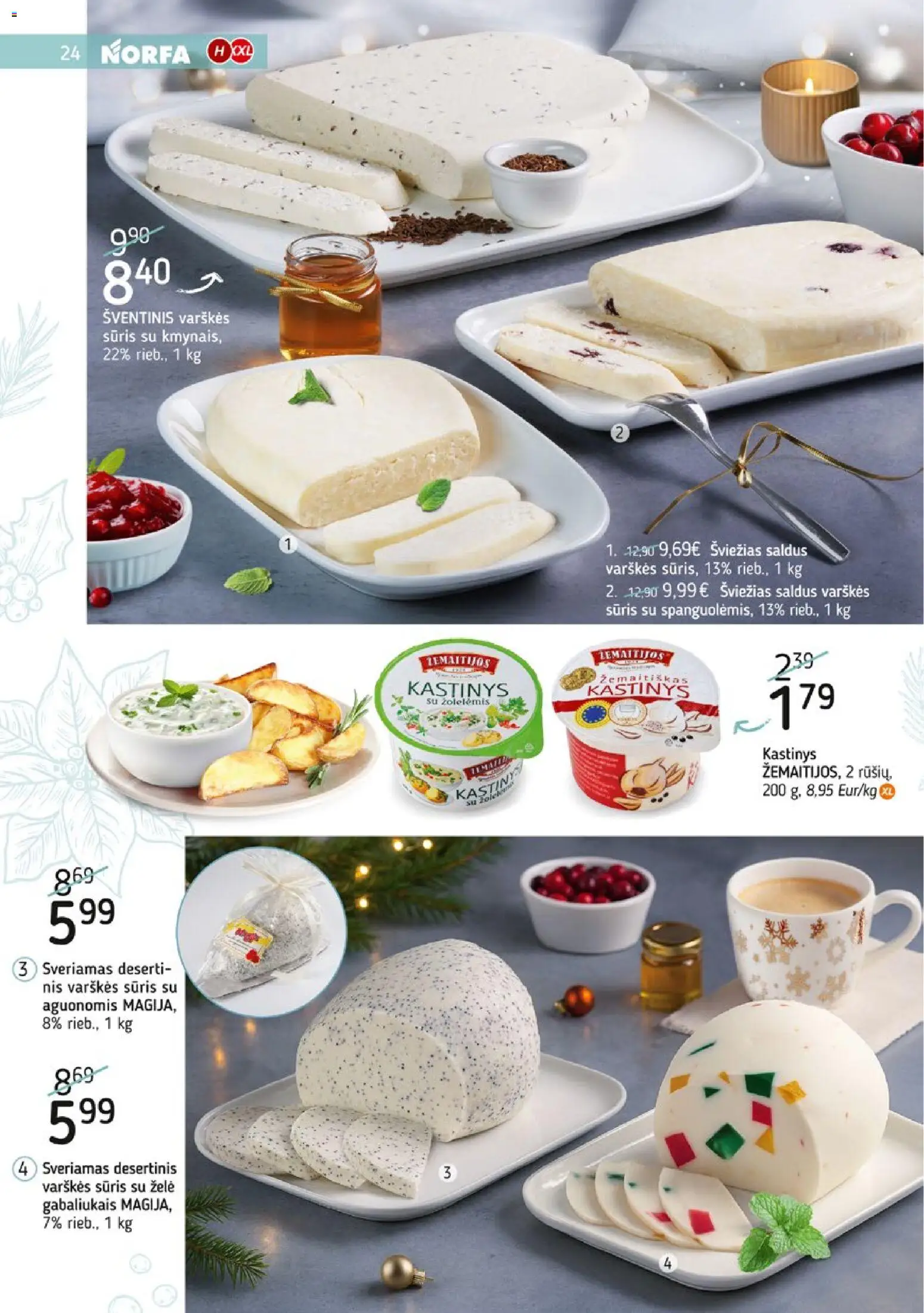 NORFA akcijos nuo 09.12.2025 | Puslapis: 24 | Prekių: Varškės sūris, Sūris