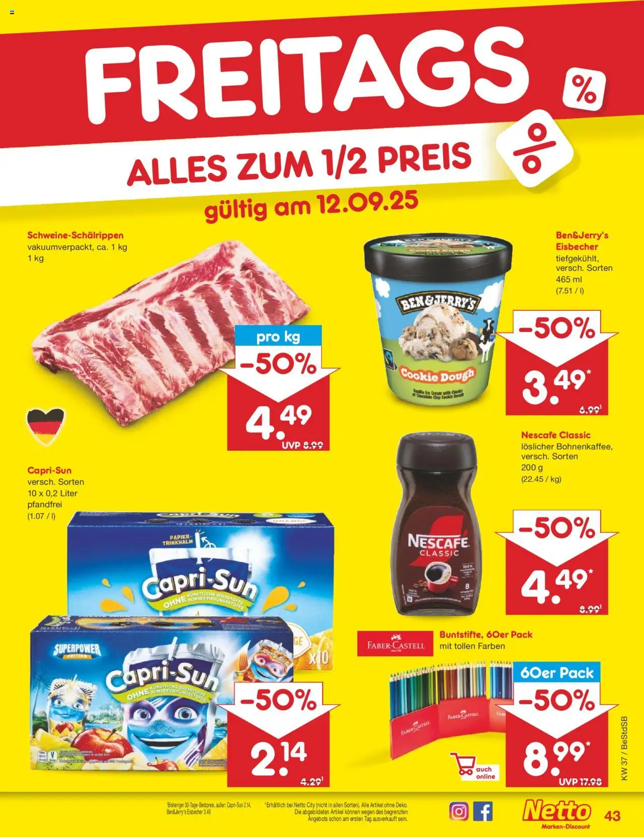 Netto Marken-Discount Prospekt 	 – gültig ab 08.09.2025 | Seite: 65 | Produkte: Nescafe, Nescafe classic