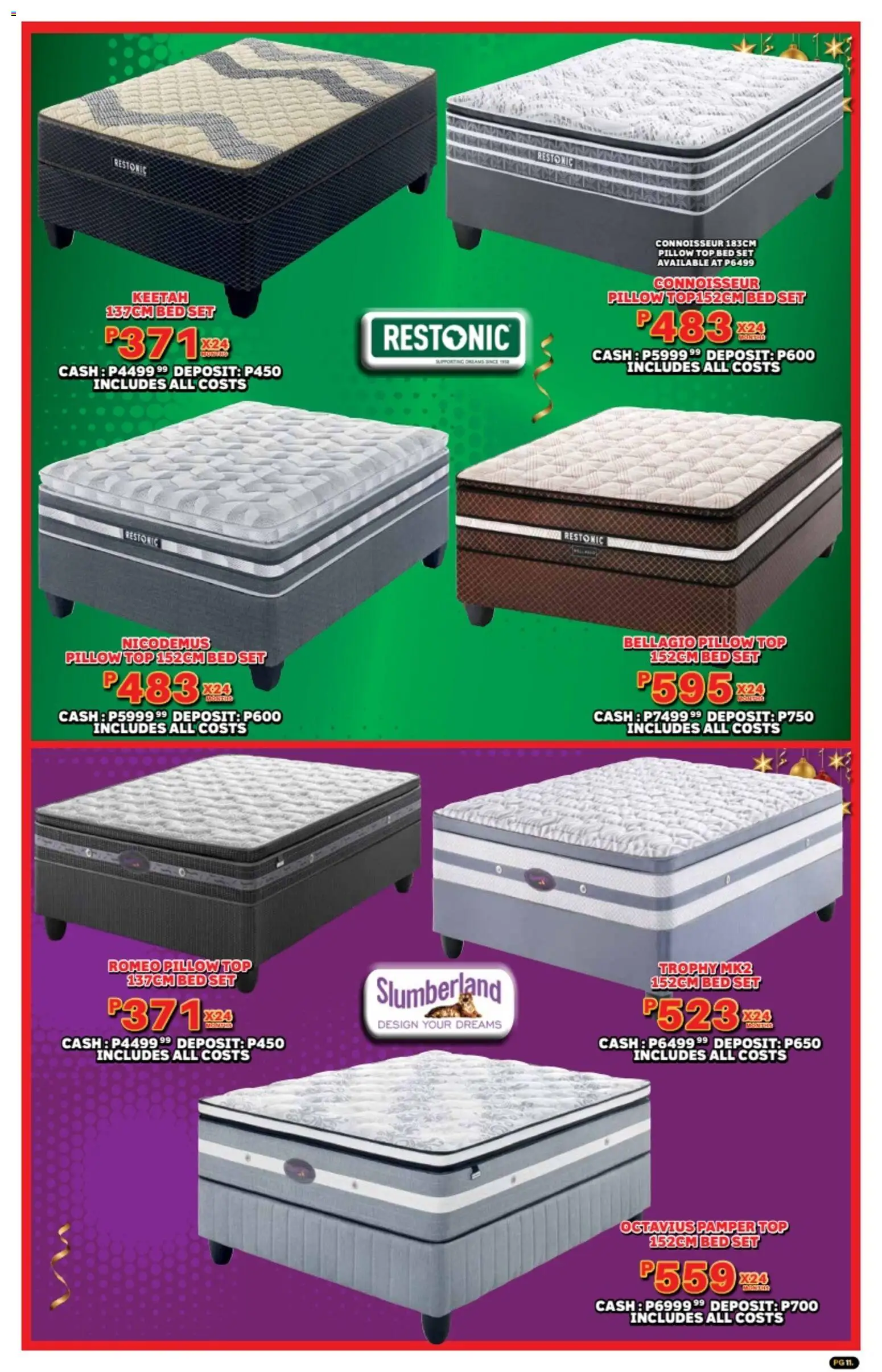 New Lewis Stores catalogue – valid from 10.11.2025 | Page: 11 | Products: Bed, Pillow