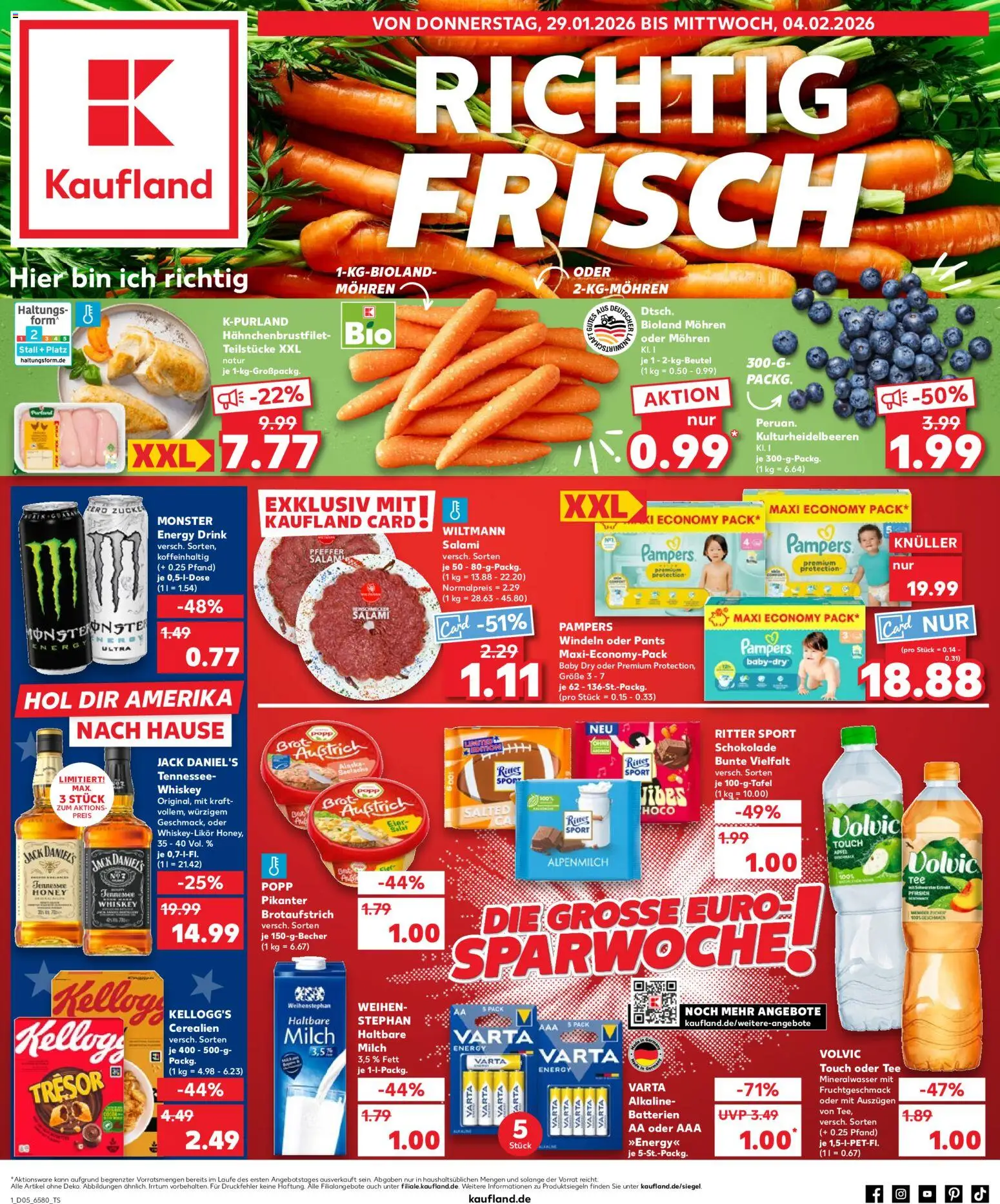 Kaufland prospekt Hamburg	 – gültig ab 29.01.2026 | Seite: 1 | Produkte: Mohren, Zucker, Tee, Volvic