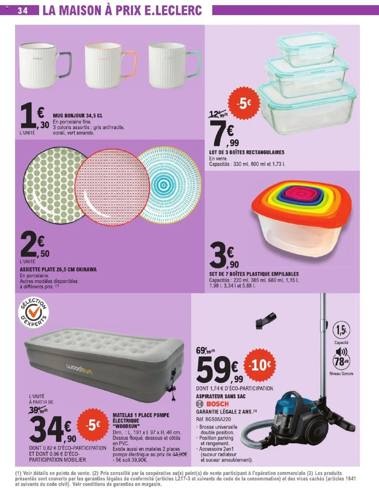  | Page: 34 | Produits: Aspirateur sans sac, Aspirateur, Brosse, Porcelaine