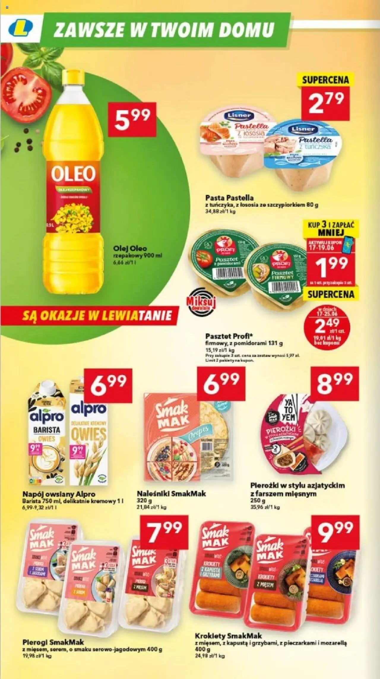 Lewiatan gazetka - Bydgoszcz od 17.06.2025 | Strona: 6 | Produkty: Napój owsiany, Kapusta, Alpro, Olej