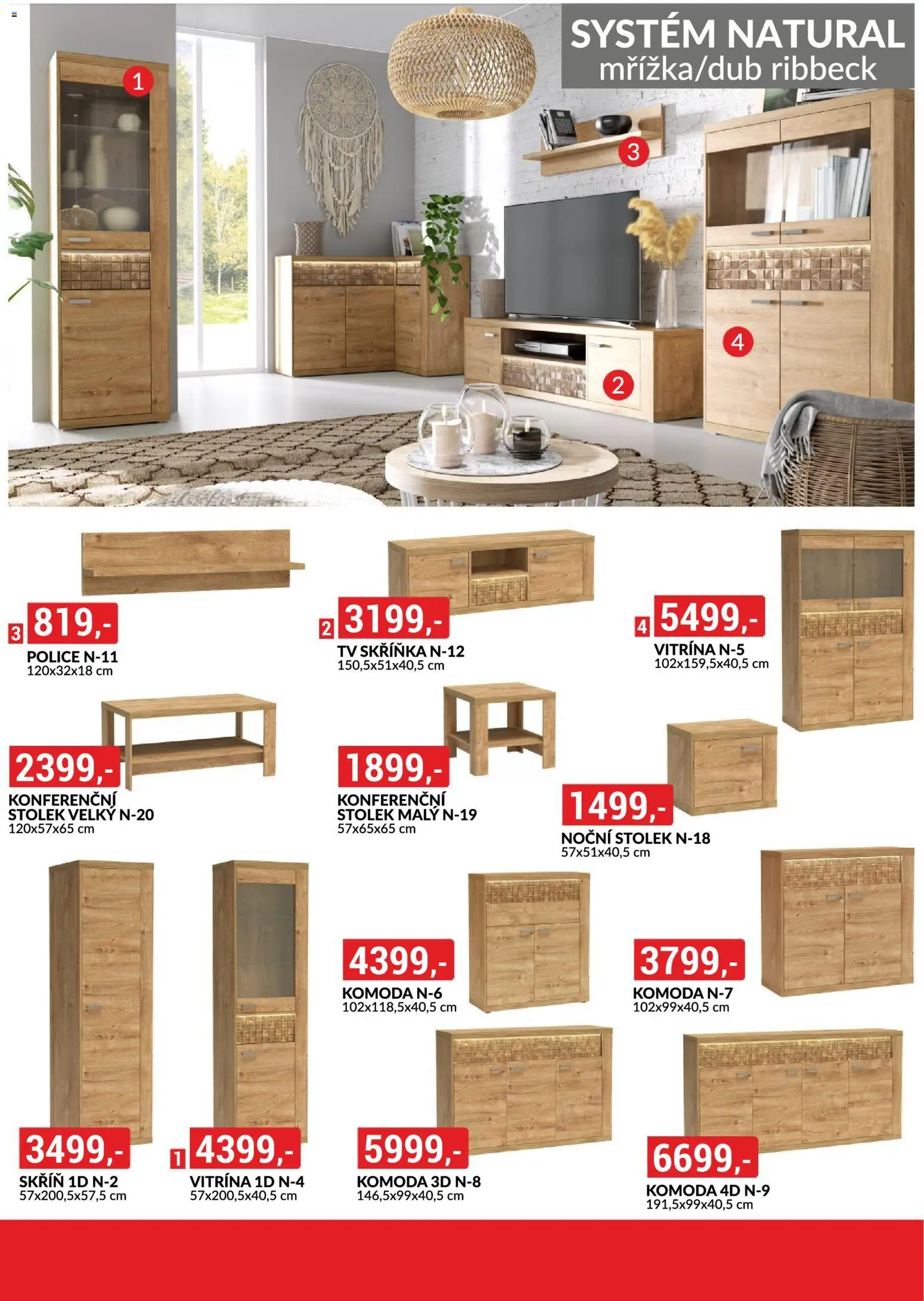 BAUMAX leták - Vaše bydlení, vaše pravidla od 01.11.2025 | Strana: 20 | Produkty: Vitrína, Komoda, Noční stolek, Stolek