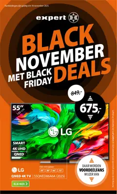 Expert - Black Friday - Voorbeeld van een folder van Expert, geldig van 10.11.2025