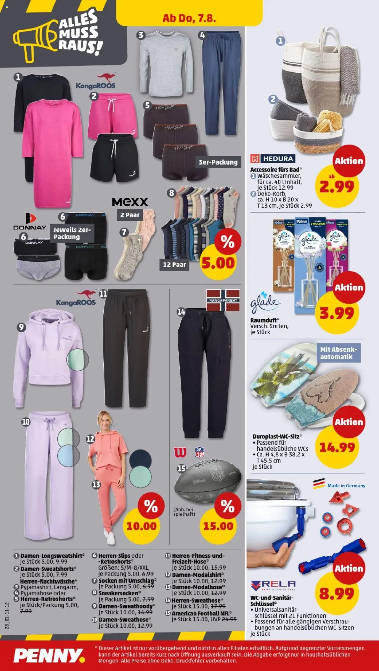 Penny - Mecklenburg-Vorpommern - gültig ab dem 04.08.2025 | Seite: 28 | Produkte: Bad, Football, Socken