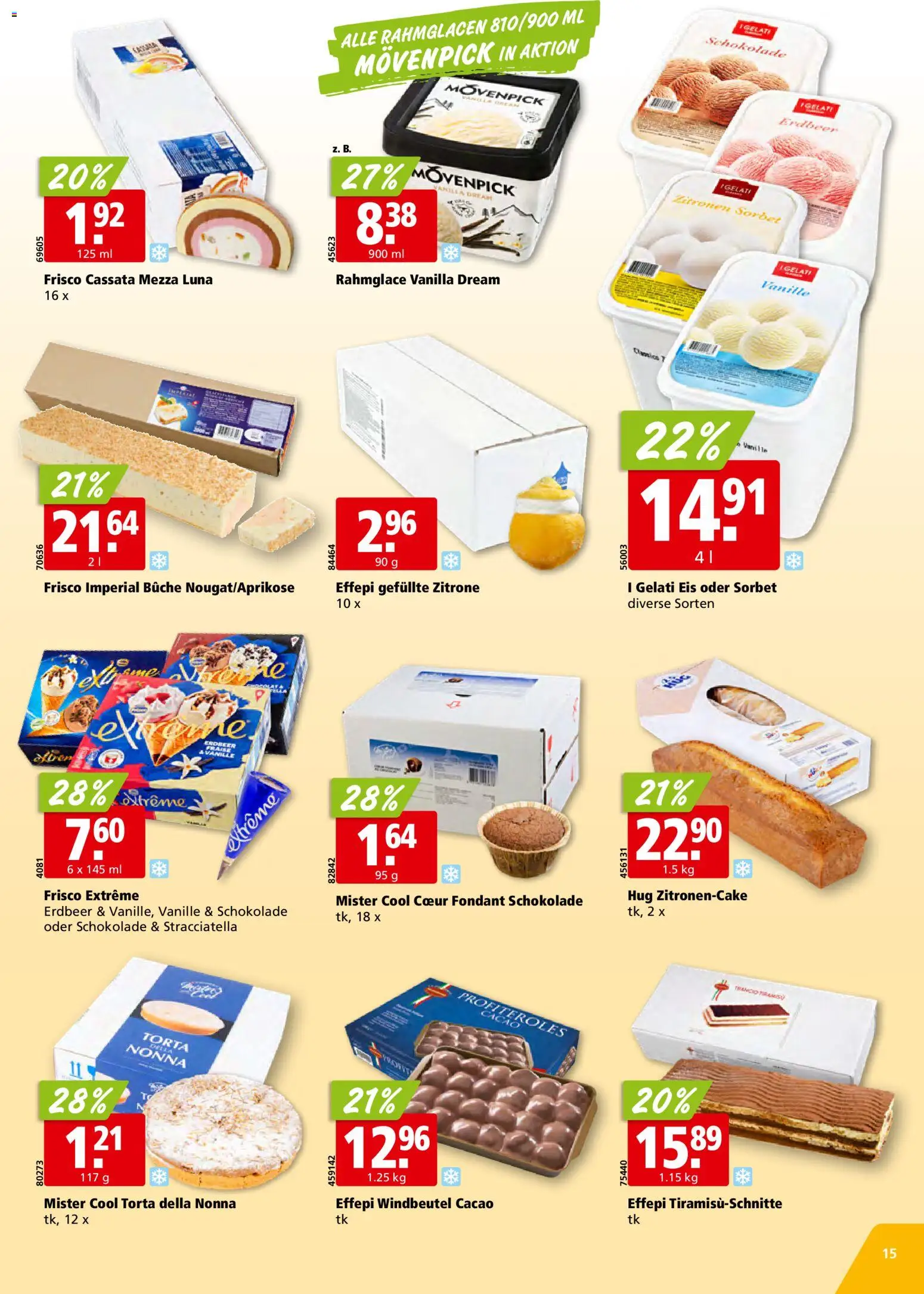 Aligro aktionen – gültig ab 20.04.2026 | Seite: 15 | Produkte: Kammerjunker, Schokolade, Eis, Zitrone