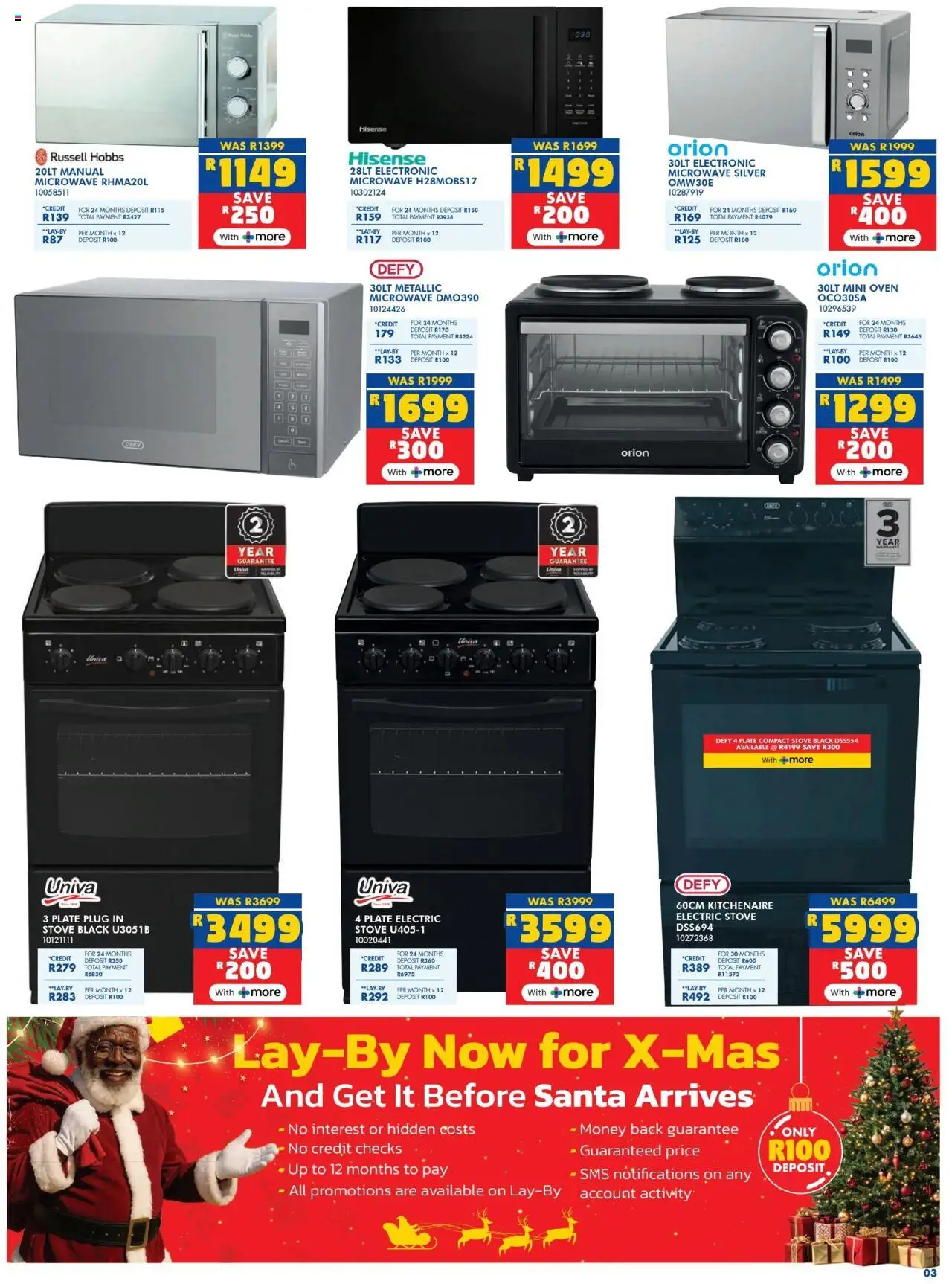 Russells Specials │ valid from 19.06.2025 | Page: 3 | Products: Oven, Stove, Plate, Microwave