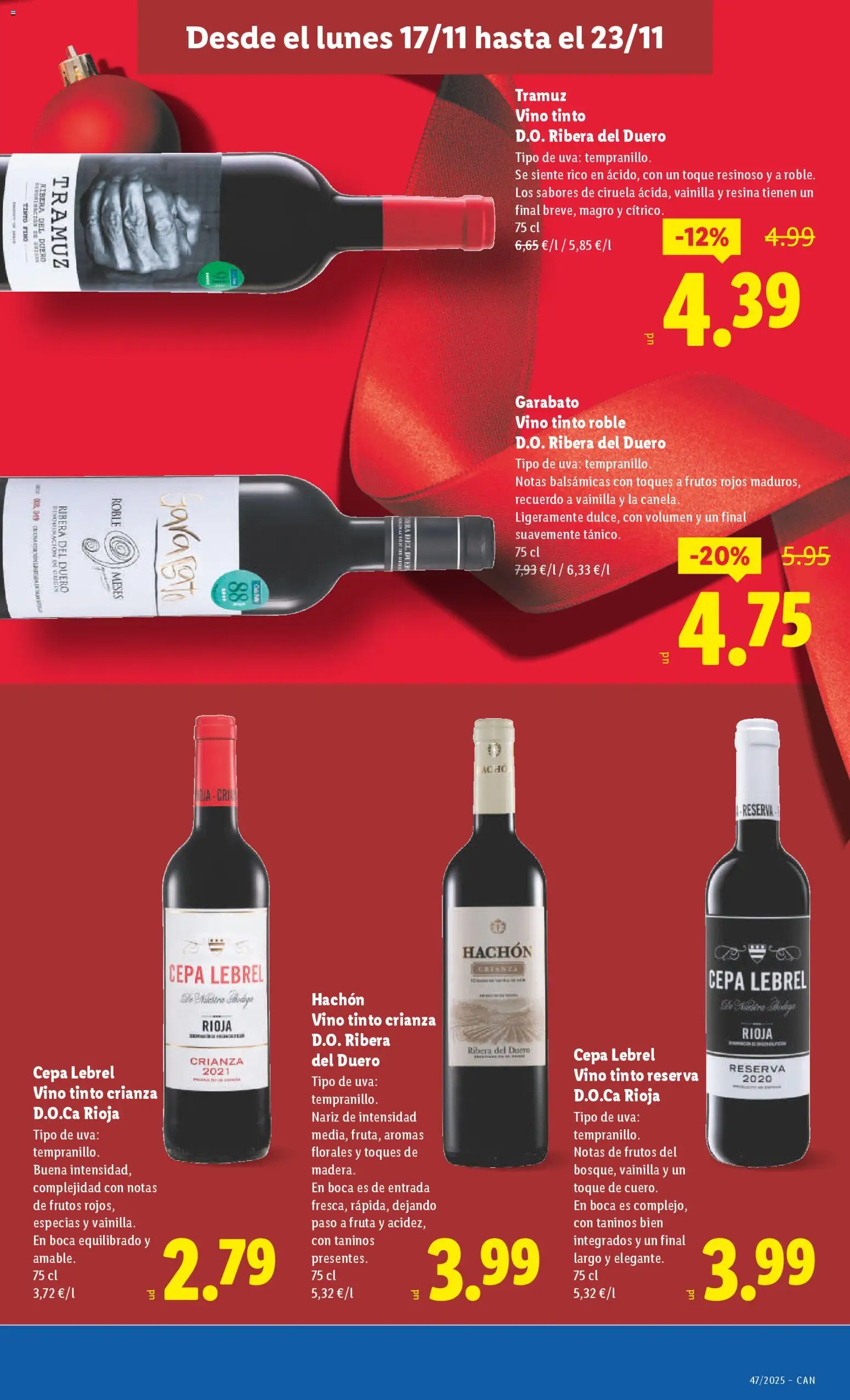 Lidl - Canarias │ válido desde el 17.11.2025 | Página: 21 | Productos: Vino