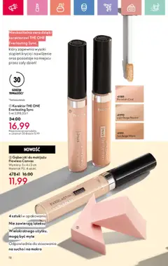 Oriflame Katalog 10 2025 od 06.07.2025 | Strona: 18 | Produkty: Gąbeczki do makijażu, Korektor