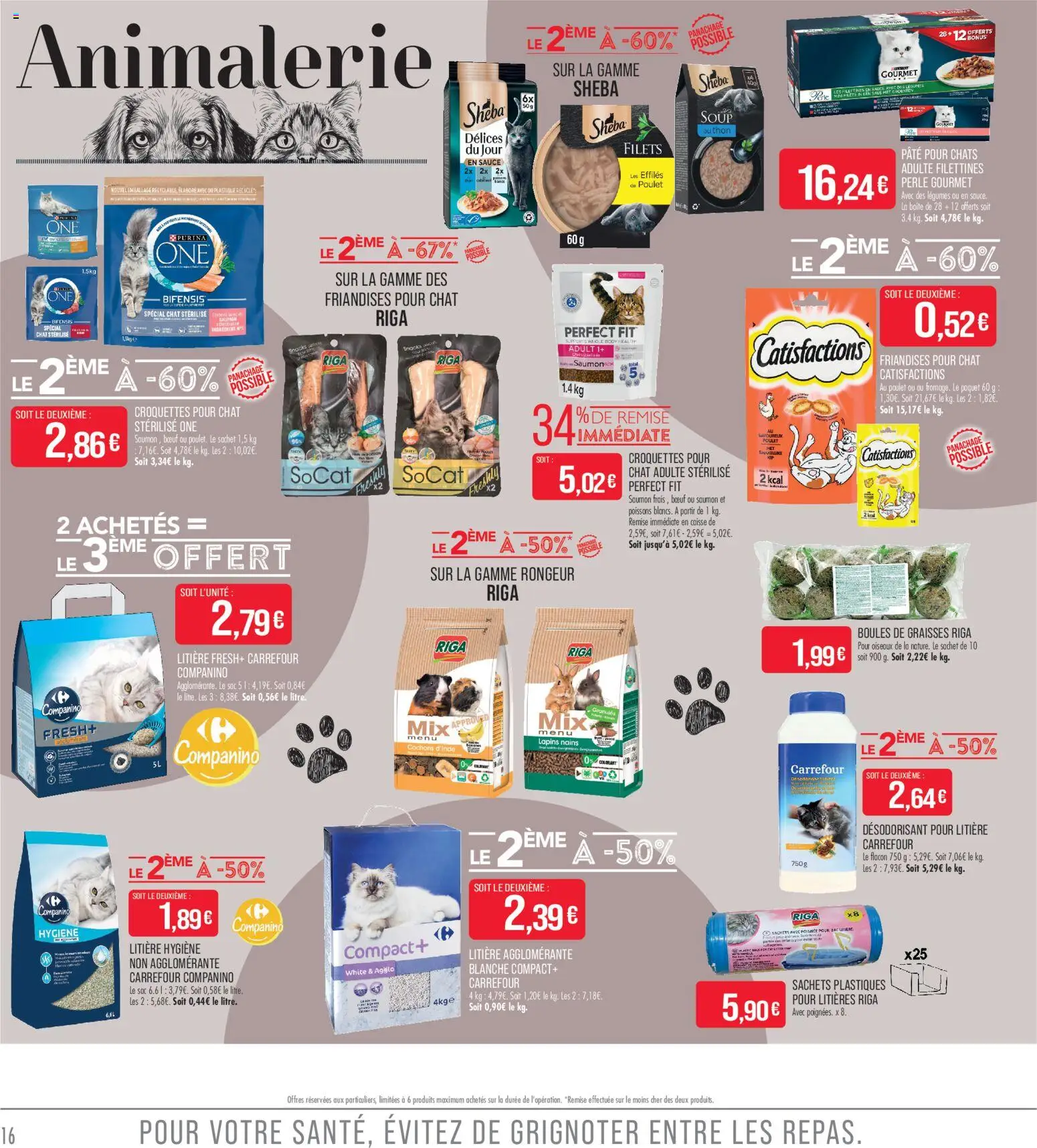 {H1} | Page: 16 | Produits: Body, Sac, Litière, Croquettes pour chat