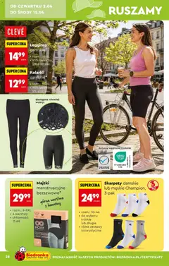 Pogląd oferty "Skarpety damskie lub męskie Champion, 3-pak, rozm.: 35-46 • do wyboru: krótkie lub długie • różne zestawy kolorystyczne" - ważna od 28.03.2026 | Strona: 28 | Produkty: Majtki, Skarpety, Legginsy, Skarpety damskie