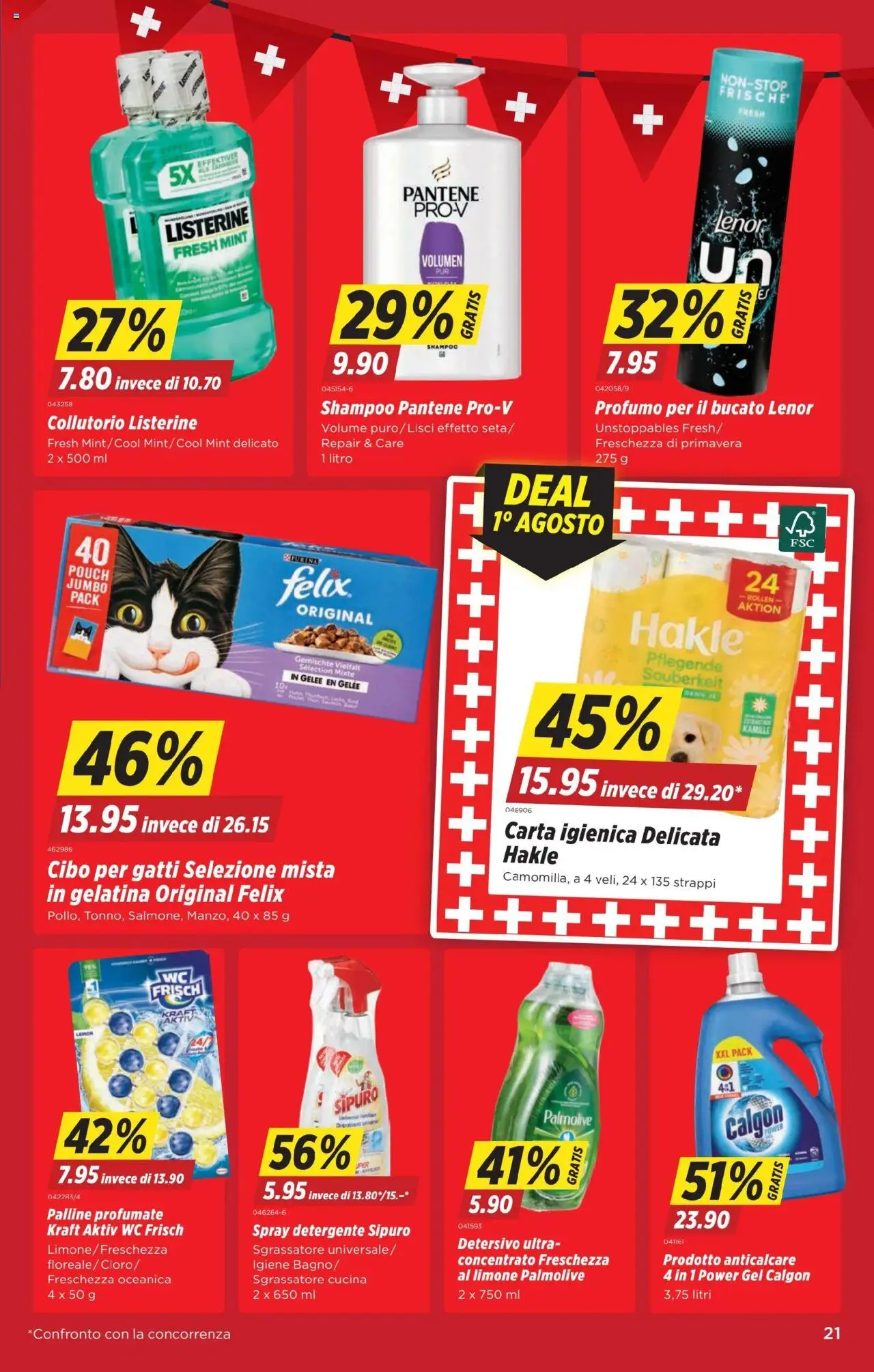 Denner Aktionen IT ab 29.07.2025 | Seite: 21 | Produkte: Shampoo