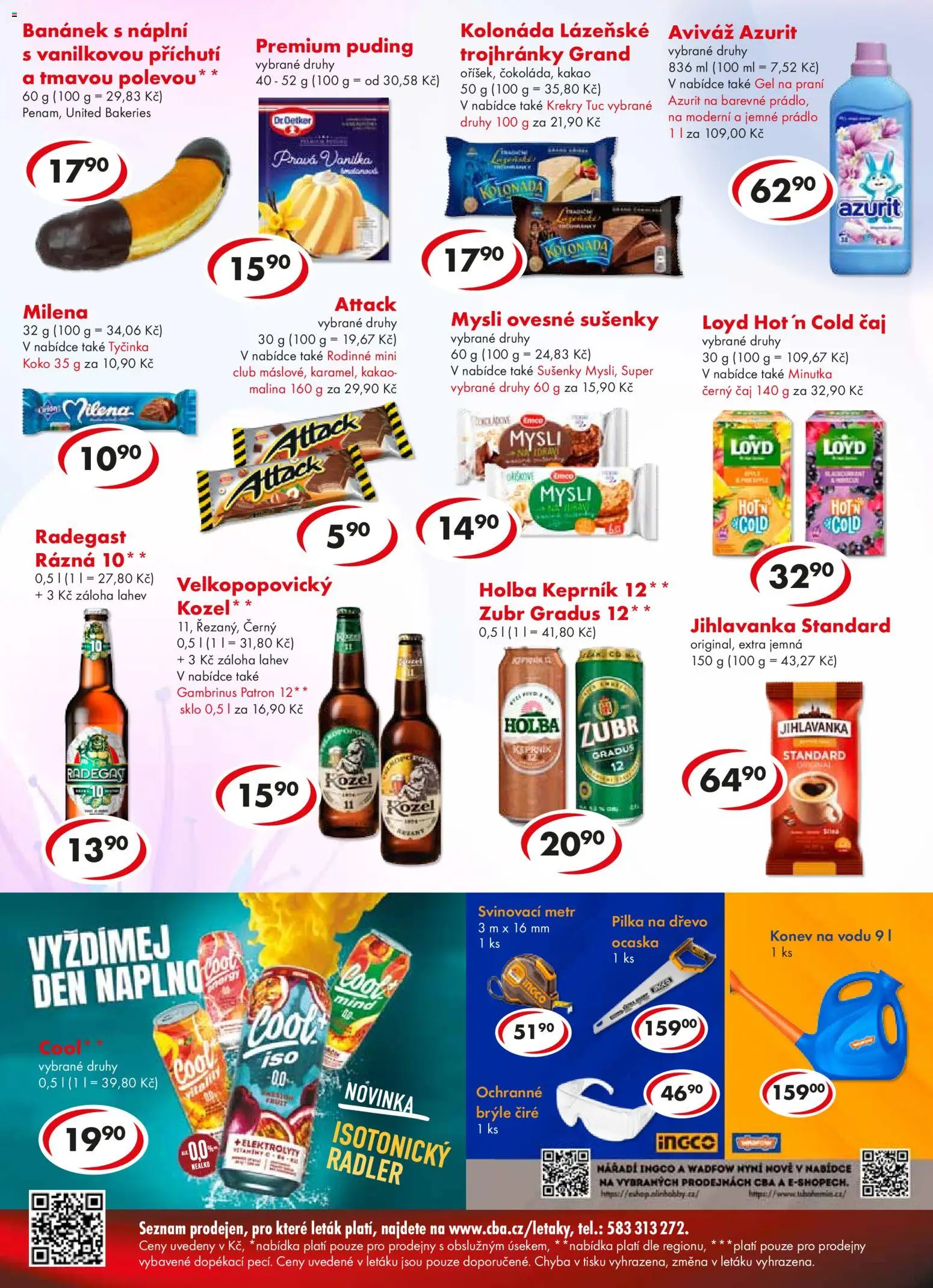 CBA leták - Premium od 08.04.2026 | Strana: 4 | Produkty: Čaj, Puding, Mysli, Láhev