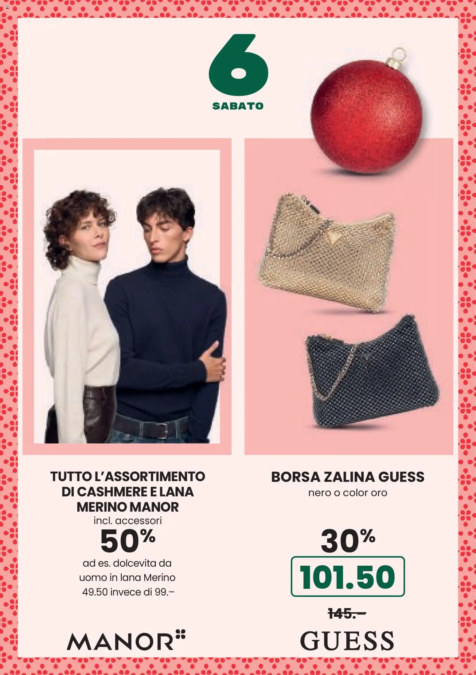 Manor Aktionen Calendario dell'Avvento – gültig ab 01.12.2025 | Seite: 8