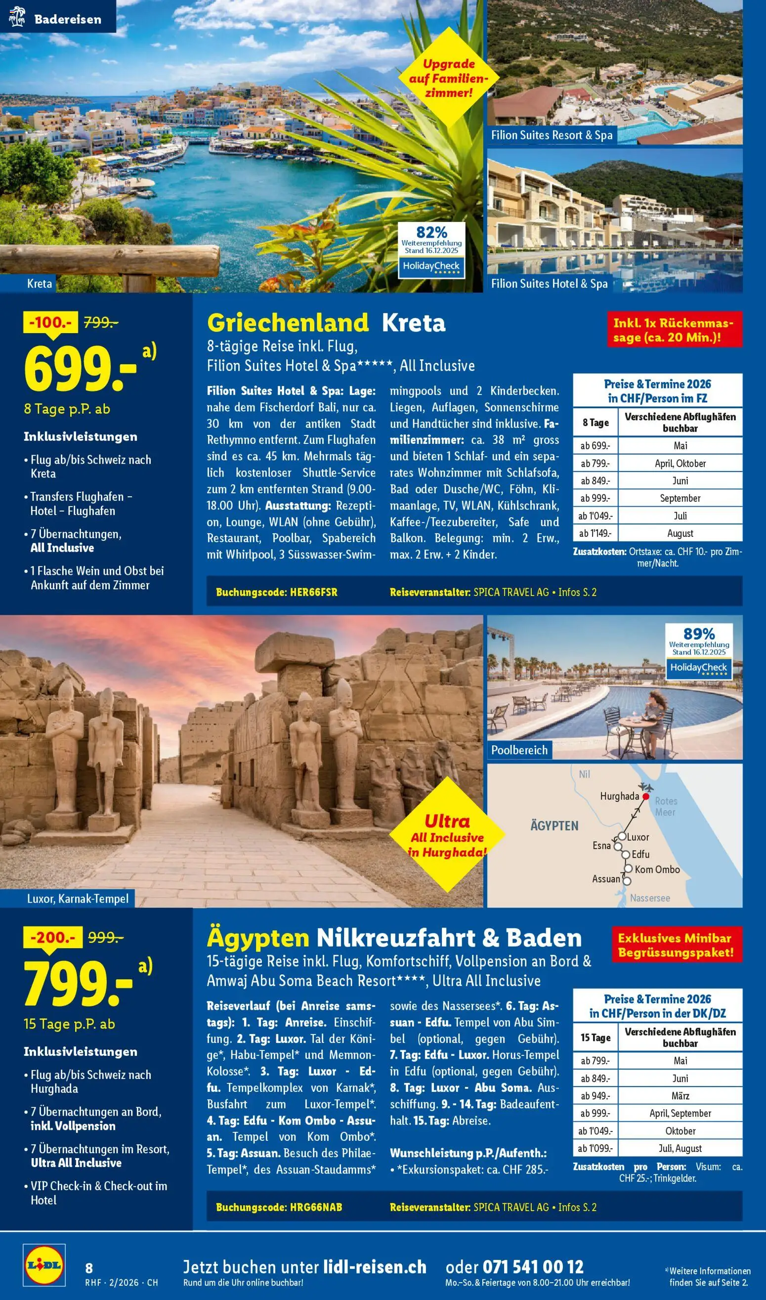 Lidl Aktionen Reisen Februar – gültig ab 28.01.2026 | Seite: 8 | Produkte: Bad, Wein, Uhr