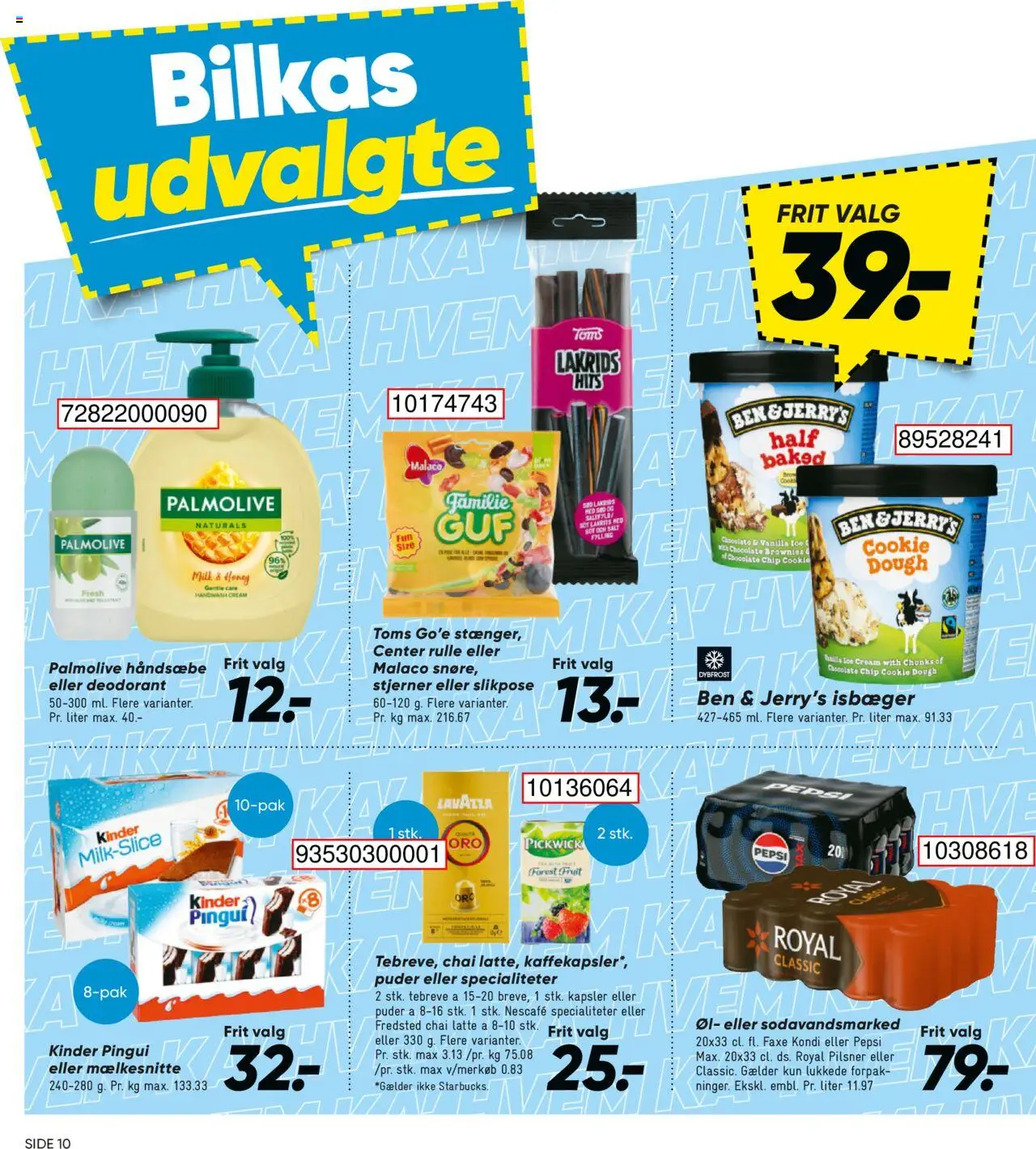 Bilka tilbudsavis – gyldig fra 17.10.2025 | Side: 10 | Produkter: Brownies, Øl, Salt, Pepsi