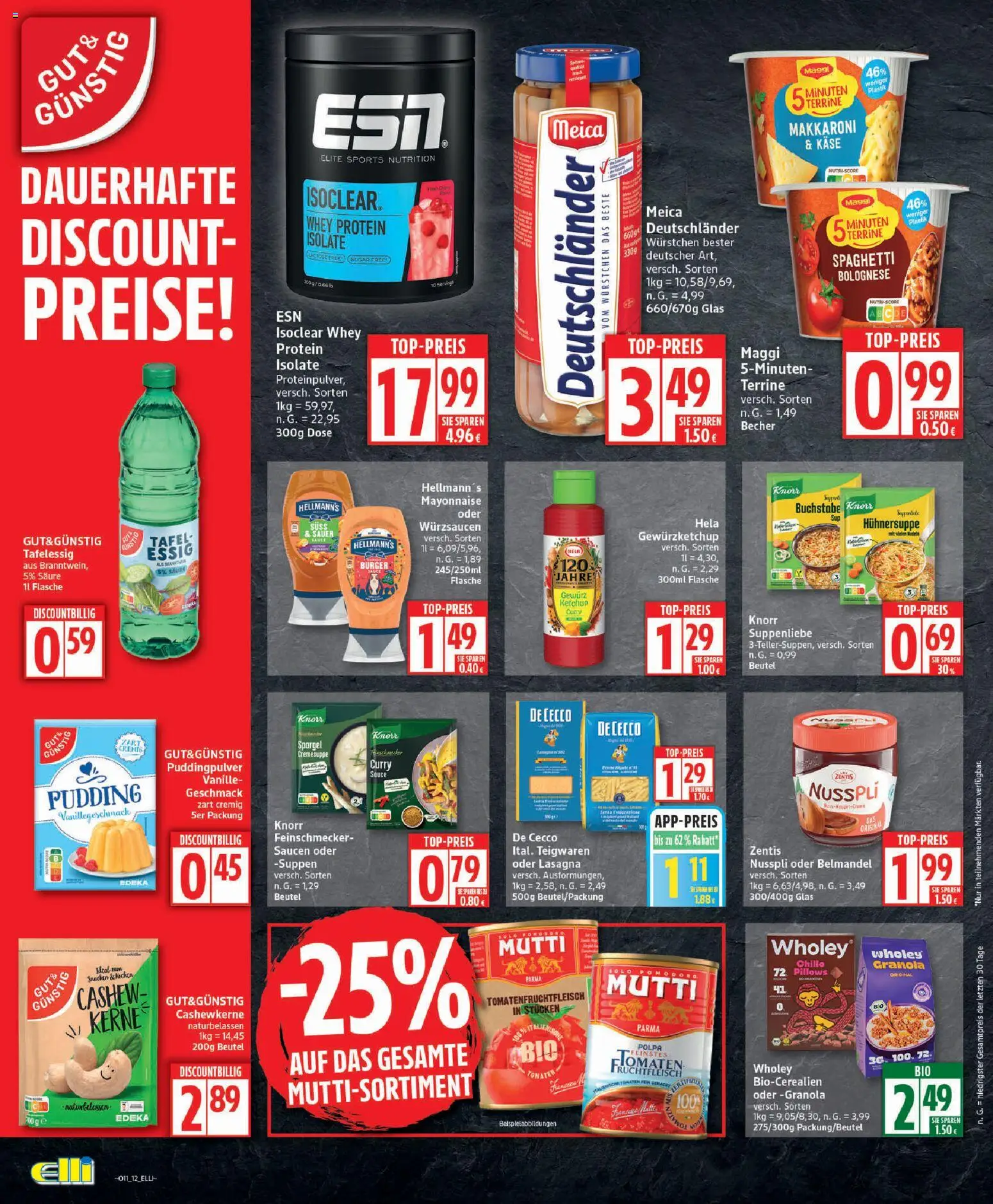 Elli Markt Prospekt 	 – gültig ab 09.03.2026 | Seite: 12 | Produkte: Käse, Knorr, Spargel, Ketchup