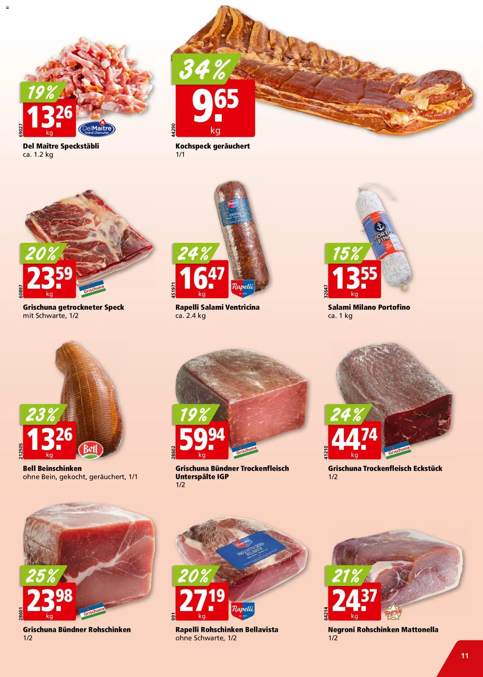 Aligro Aktionen – gültig ab 26.01.2026 | Seite: 11 | Produkte: Salami