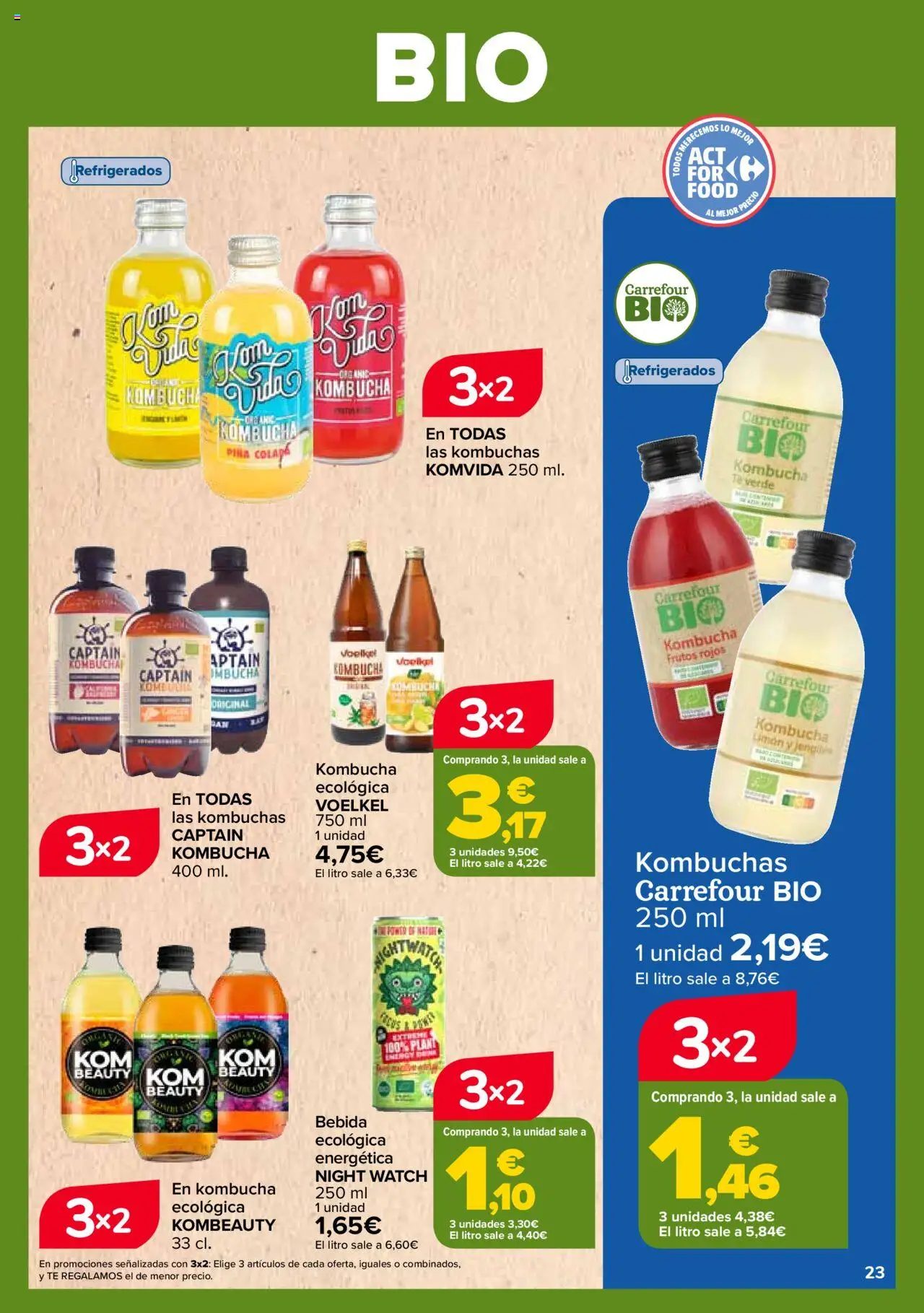 Carrefour - Bio │ válido desde el 26.09.2025 | Página: 23 | Productos: Piña, Té, Bebida ecológica