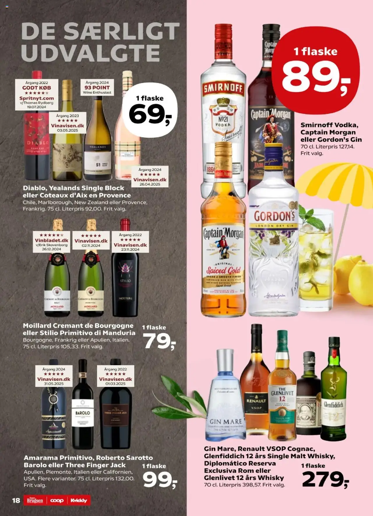 Kvickly Tilbudsavis gyldig fra 01.08.2025 | Side: 20 | Produkter: Gin, Vodka, Whisky, Rom