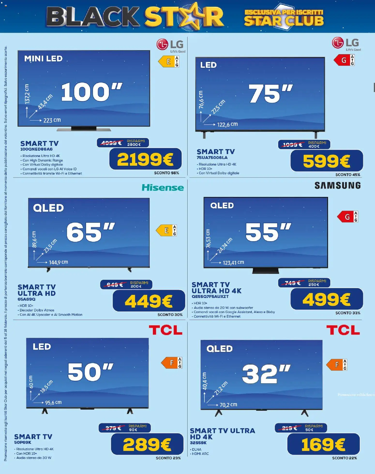 Volantino Euronics del 19.02.2026 | Pagina: 2 | Prodotti: smart TV, TV, Audio, Samsung