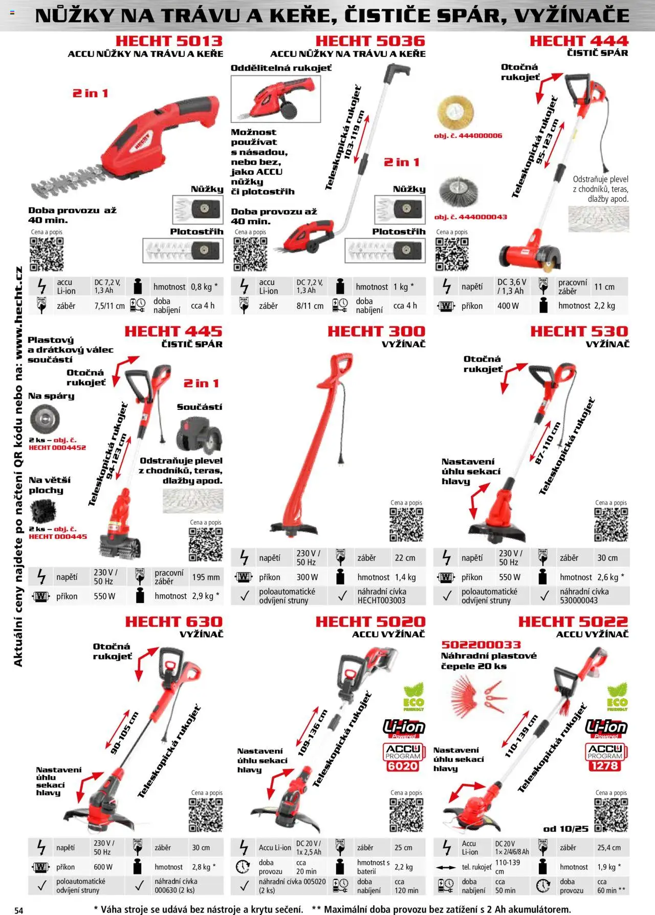 Hecht katalog - Podzim - zima 2025 od 01.09.2025 | Strana: 54 | Produkty: Nůžky, Hecht, Plotostřih, Váha
