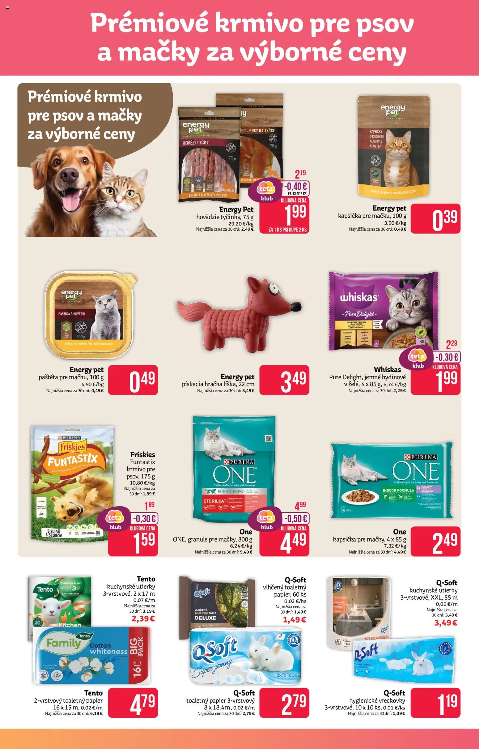 Nové Teta drogerie akcie – leták je platný od 07.01.2026 | Strana: 13 | Produkty: Friskies, Toaletný papier, Whiskas