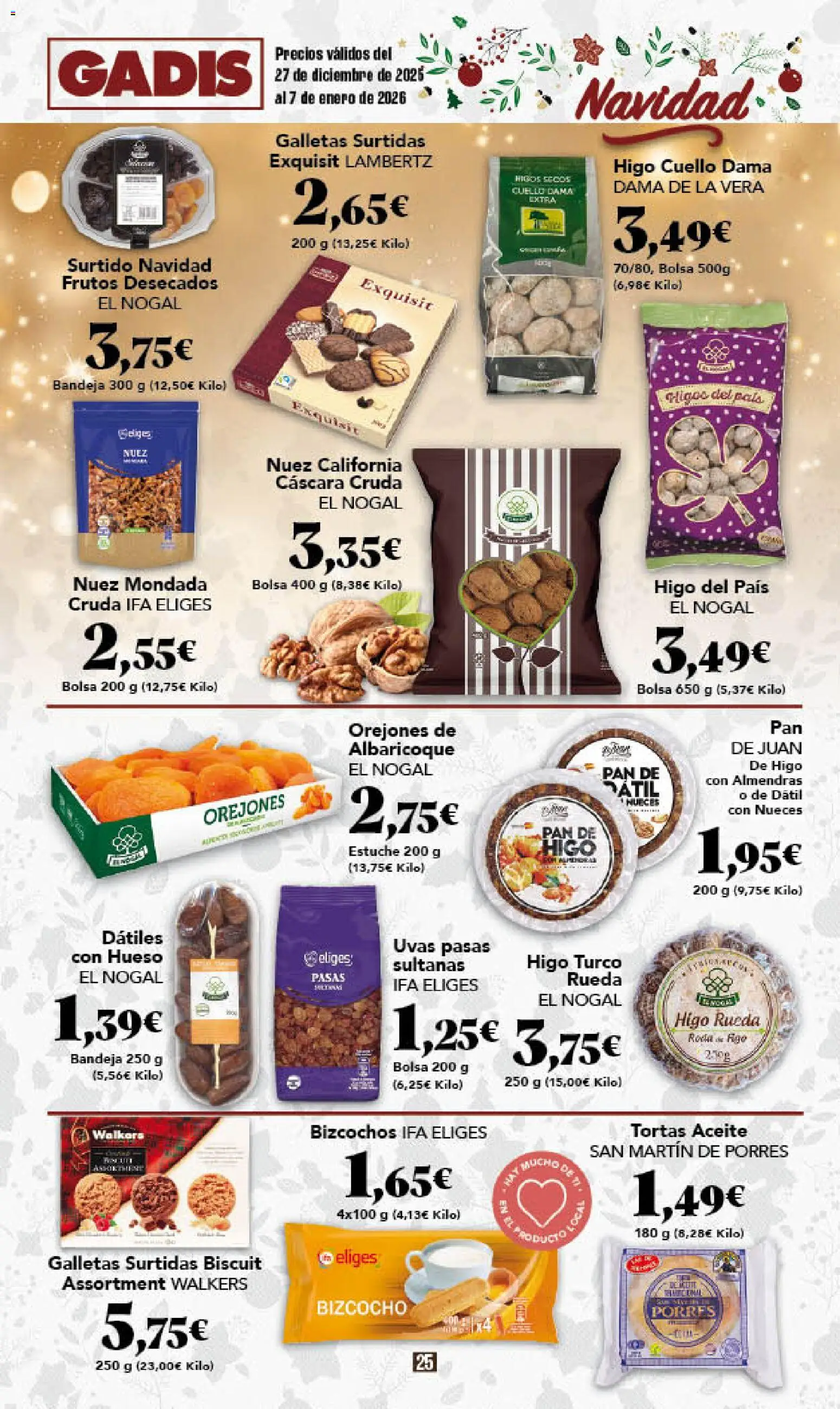 Gadis - folleto │ válido desde el 27.12.2025 | Página: 25 | Productos: Pan, Τζίντζερ, Bolsa, Bandeja