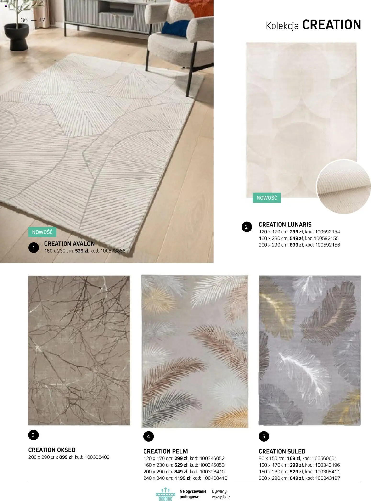Komfort gazetka - Katalog dywanów od 17.03.2026 | Strona: 36 | Produkty: Dywany