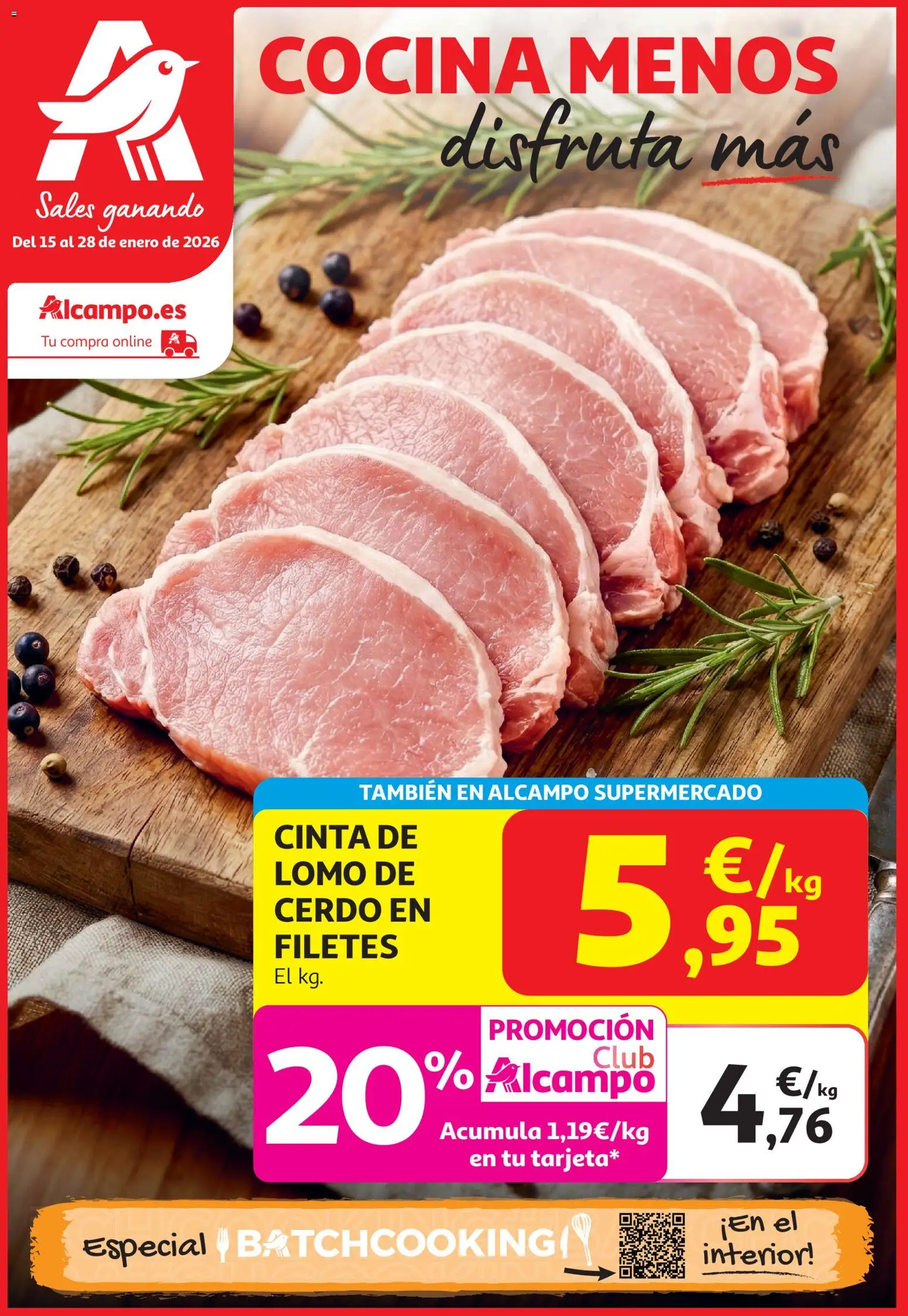 Alcampo - HG Unido Madrid │ válido desde el 15.01.2026 | Página: 1 | Productos: Cerdo, Cocina