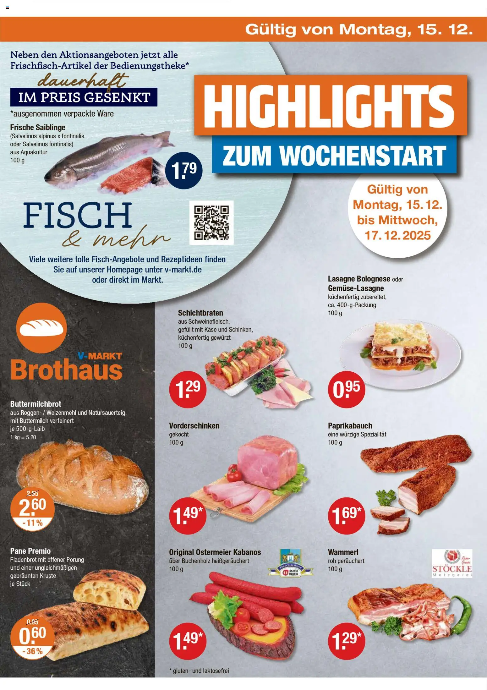 V-Markt - M&#252;nchen – gültig ab 11.12.2025 | Seite: 30 | Produkte: Käse, Pane, Weizenmehl, Fisch