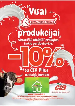 ČIA MARKET - Leidinys│galioja nuo 15.07.2025 | Puslapis: 4 | Prekių: Pienas