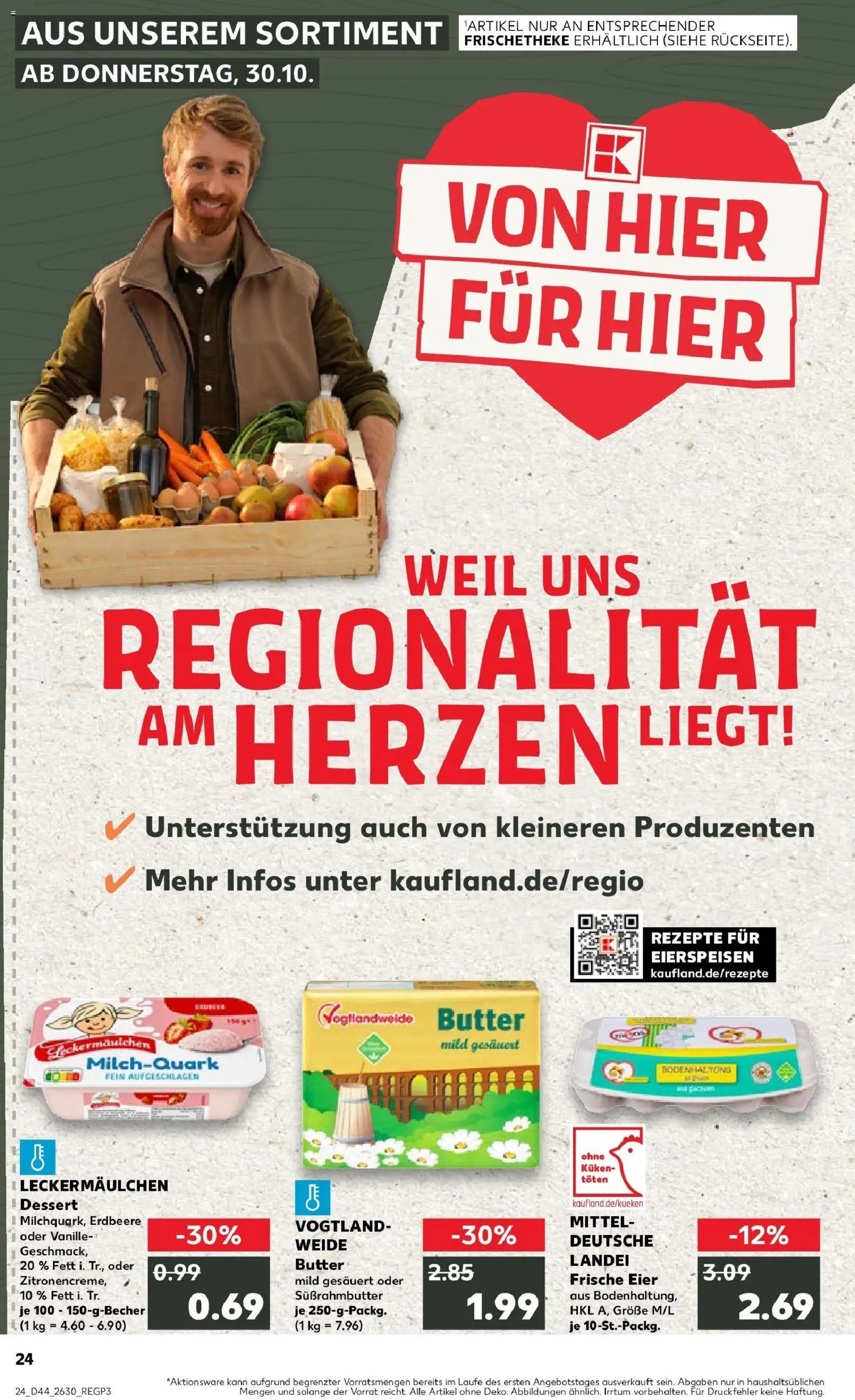 Kaufland prospekt Leipzig	 – gültig ab 30.10.2025 | Seite: 24 | Produkte: Butter, Eier