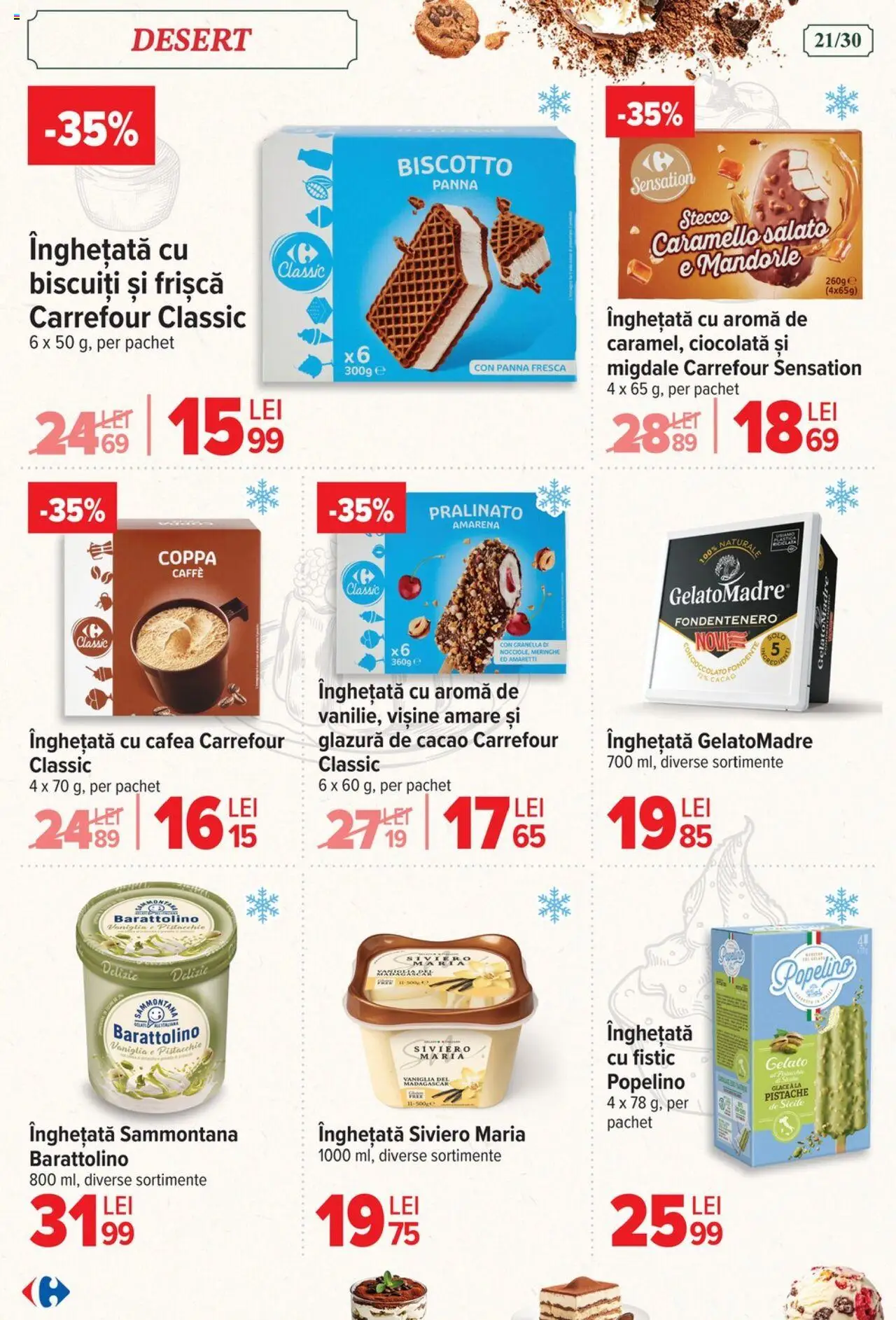 Carrefour catalog - Italian weeks – valabil de la 06.08.2025 | Pagină: 21 | Produse: Cafea, Ciocolată, Cacao, Înghețată