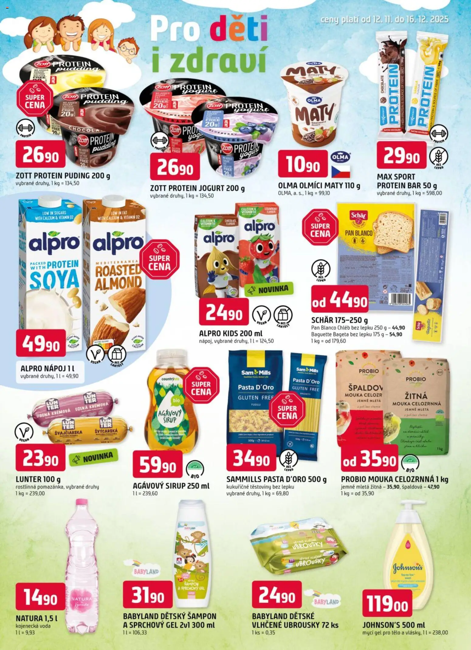 Trefa leták od 12.11.2025 | Strana: 8 | Produkty: Kojenecká voda, Ubrousky, Bageta, Šampon