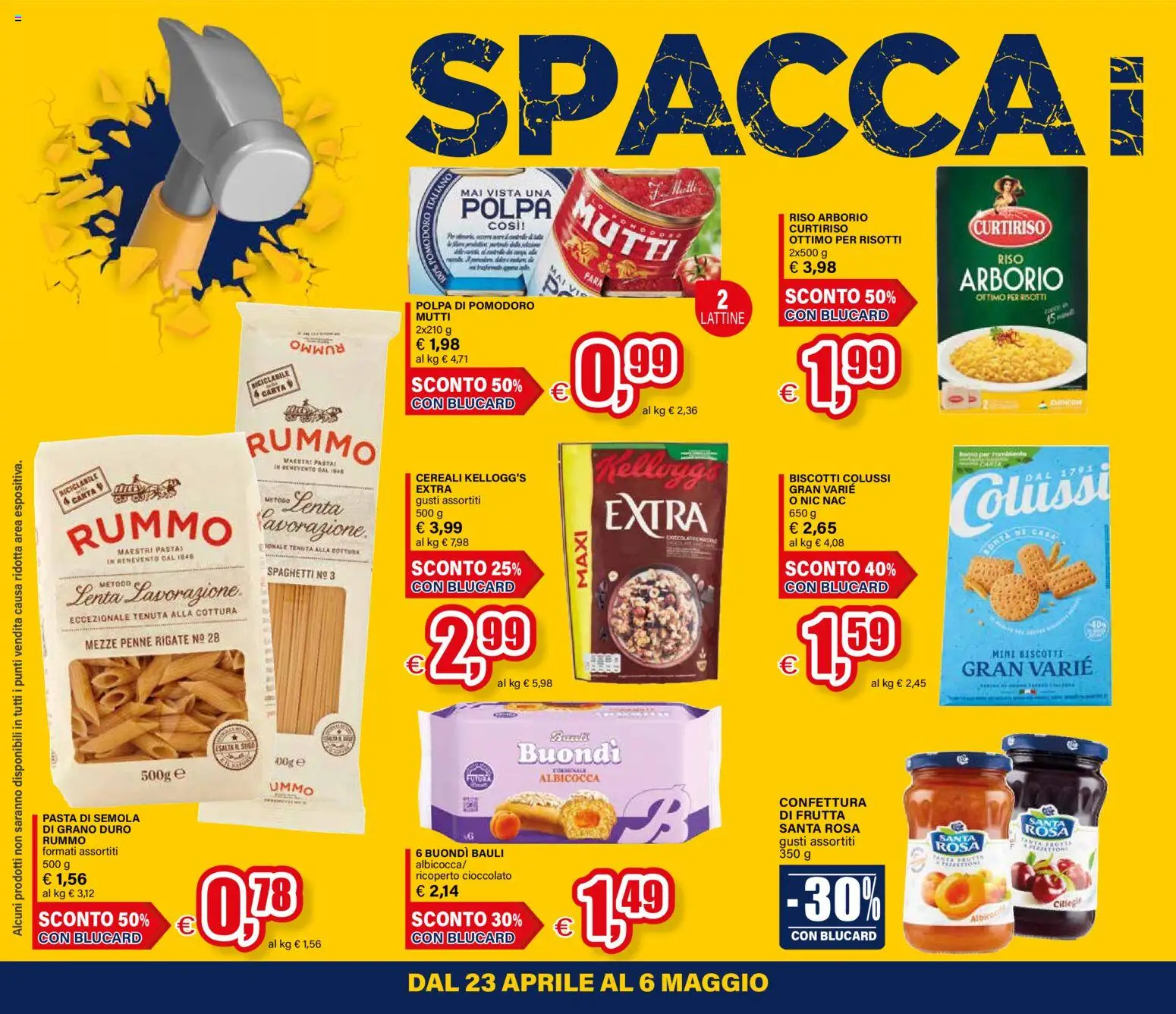 Volantino Il Gigante del 23.04.2026 | Pagina: 4 | Prodotti: Cioccolato, Cereali, Pomodoro, Mutti