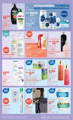 Pogląd oferty "Super-pharm Gazetka" - ważna od 27.01.2026 | Strona: 13 | Produkty: Podkolanówki, Peeling, Mydło, Sos