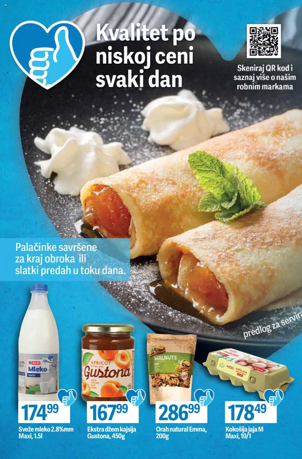 Maxi katalog - važi od 03.10.2025 | Strana: 6 | Proizvode: Dzem, Orah, Mleko, Palačinke