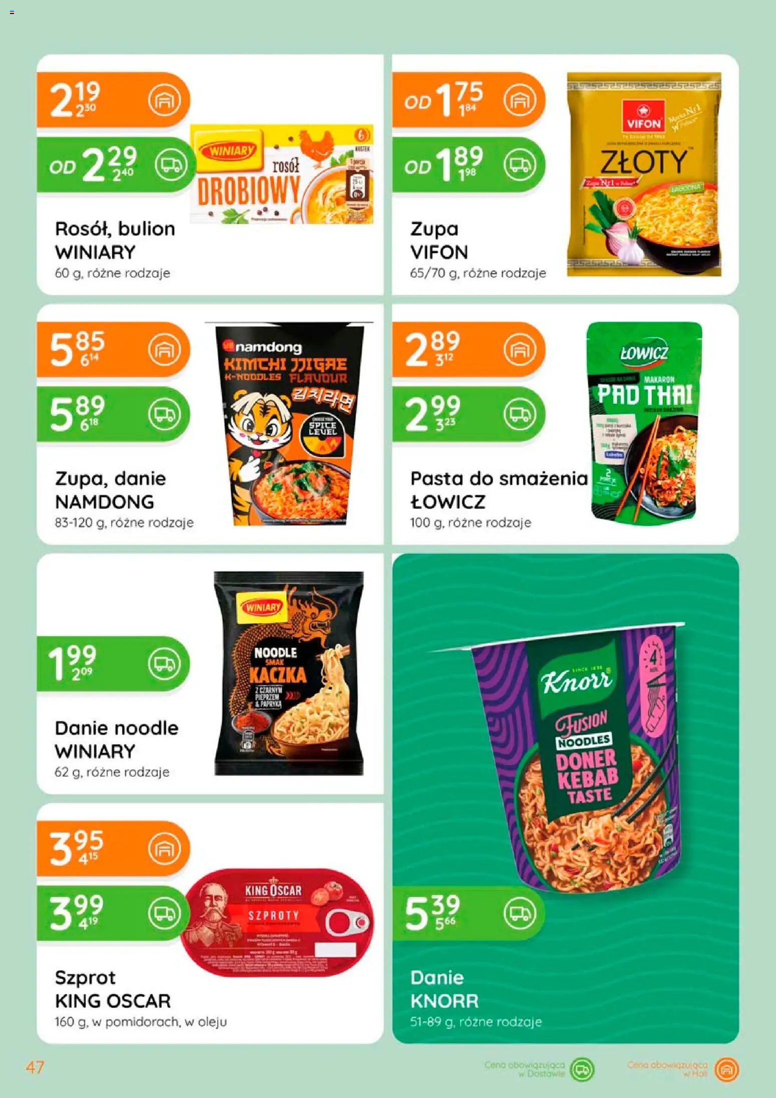 Eurocash gazetka od 02.04.2026 | Strona: 47 | Produkty: Kebab, Kaczka, Zupa, Makaron