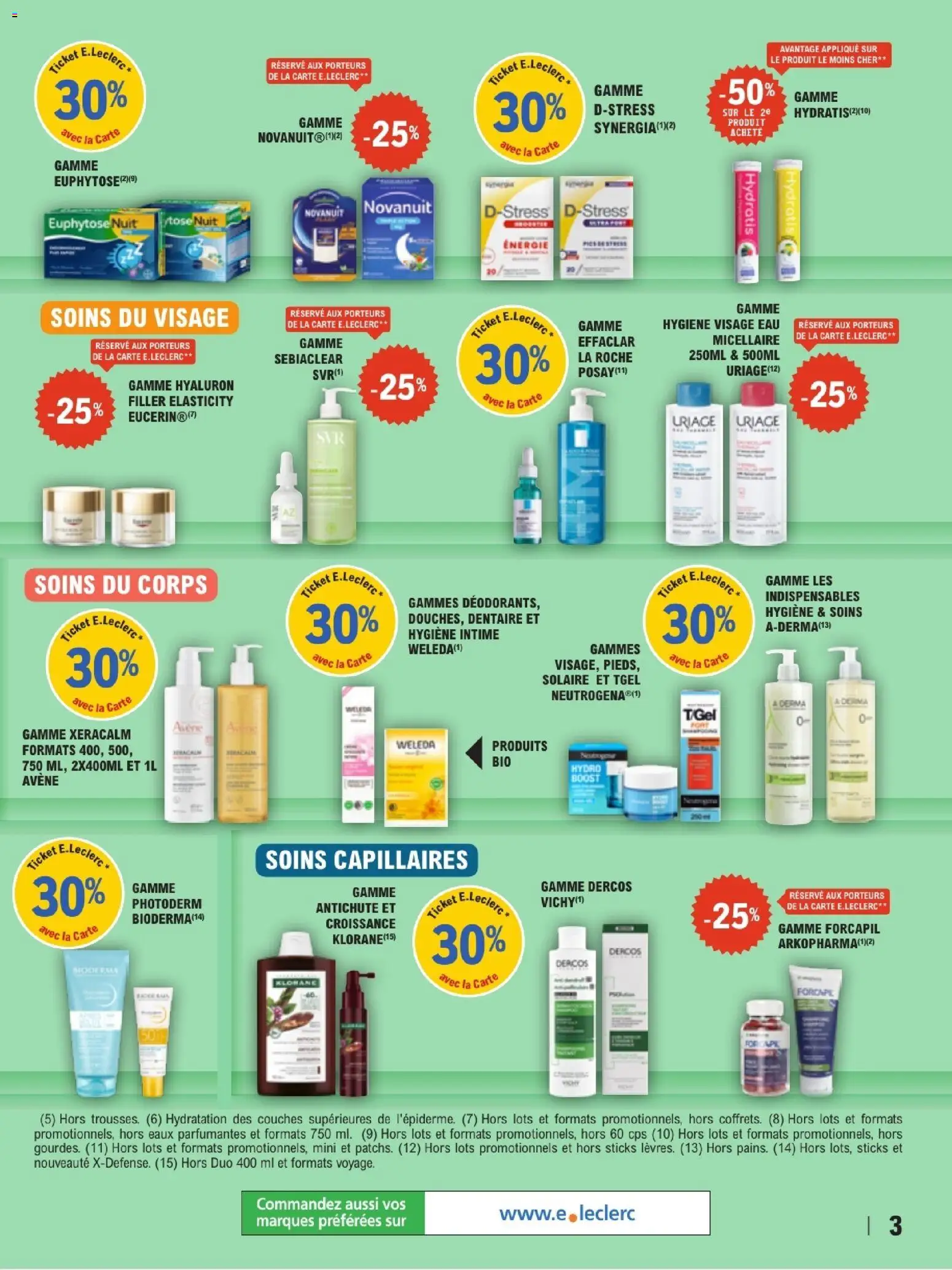 {H1} | Page: 3 | Produits: Couches, Eau micellaire, Hygiène intime