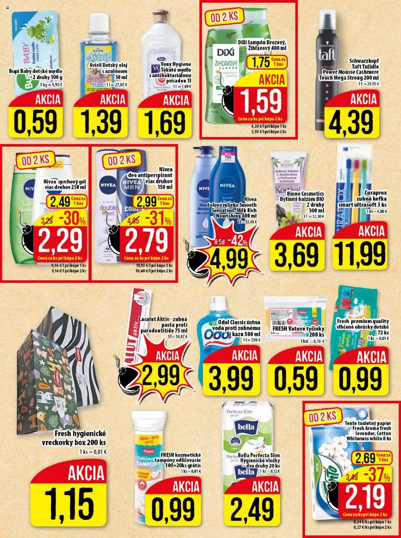 Klas leták │ platný od 11.08.2025 | Strana: 19 | Produkty: Zubná kefka, Mydlo, Sprchový gél