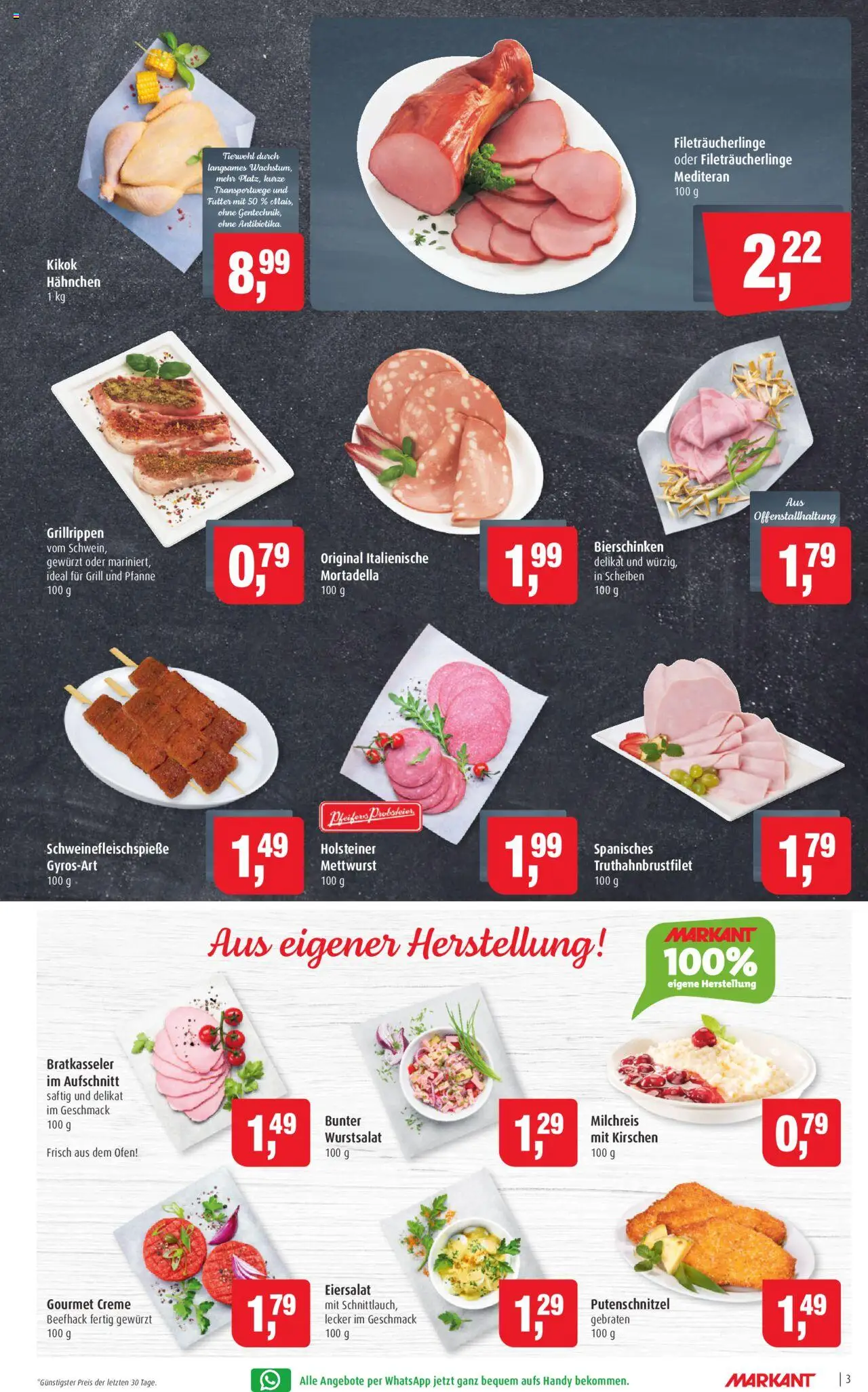Markant Prospekt 	 - gültig ab dem 18.08.2025 | Seite: 3 | Produkte: Ofen, Grill, Hahnchen, Creme