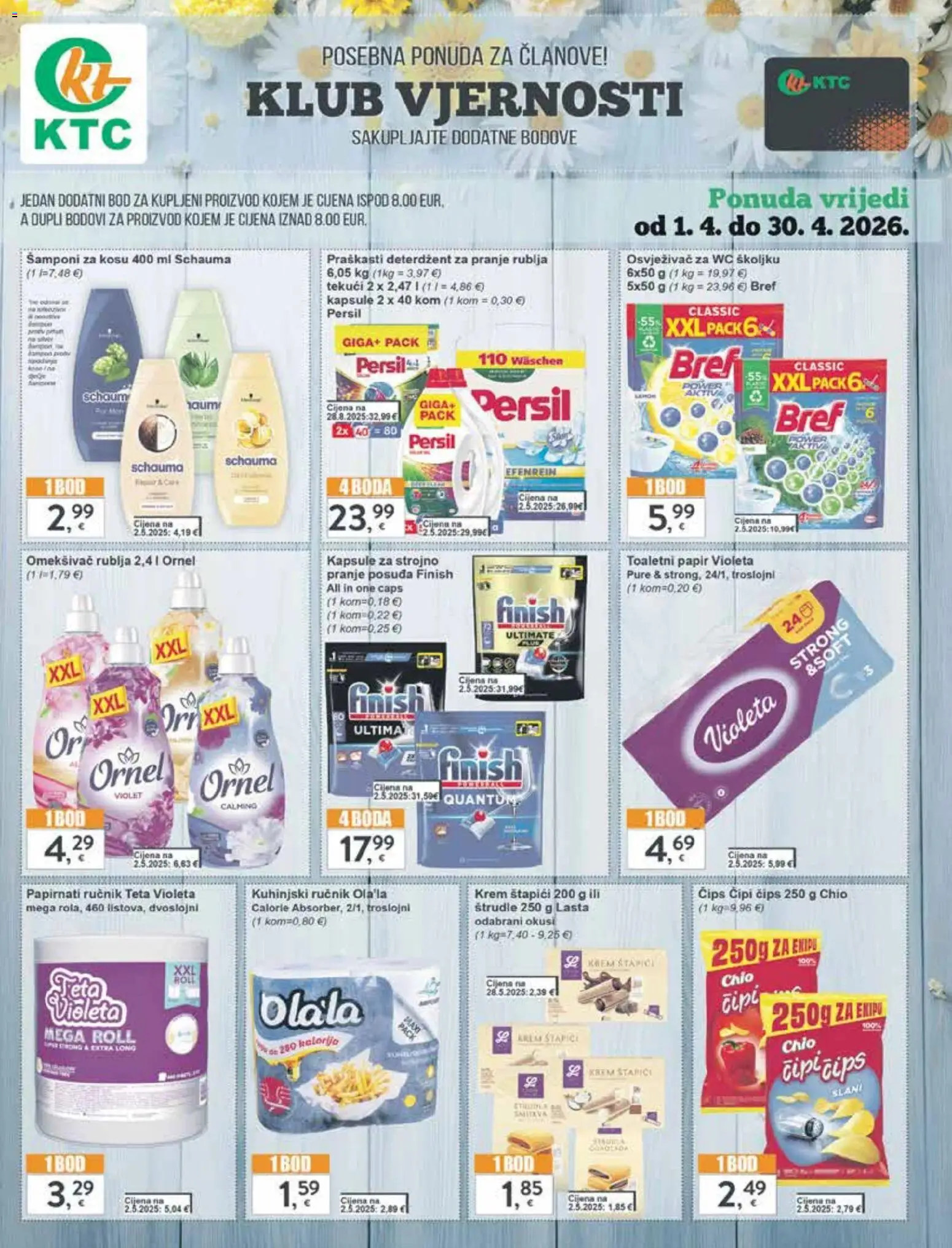 KTC katalog | vrijedi od 22.04.2026 | Stranica: 34 | Proizvodi: Omekšivač, Čips, Štapići, Štrudle